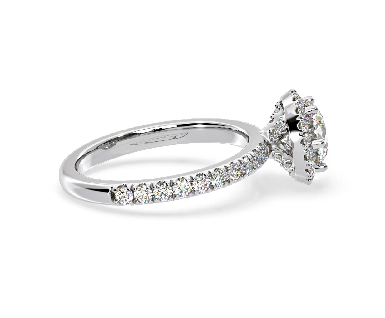 Alessandra Lab Diamond Engagement Ring Platinum 2.60CT F/VS1 - Image 65