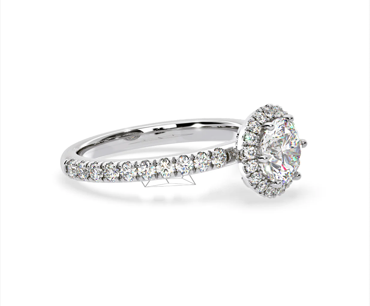 Alessandra Lab Diamond Engagement Ring Platinum 2.60CT F/VS1 - Image 74