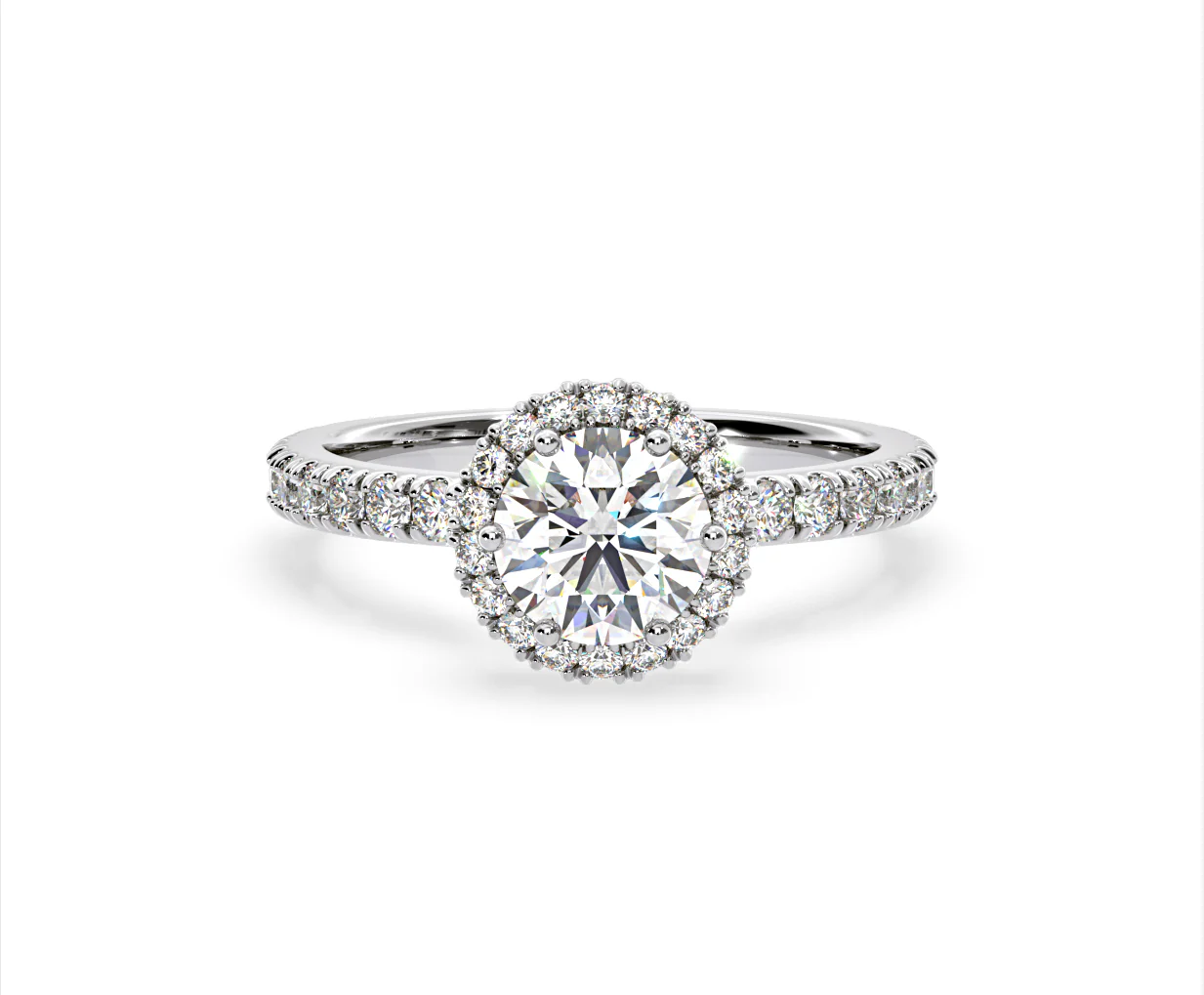 Alessandra Lab Diamond Engagement Ring Platinum 2.60CT F/VS1 - Image 86