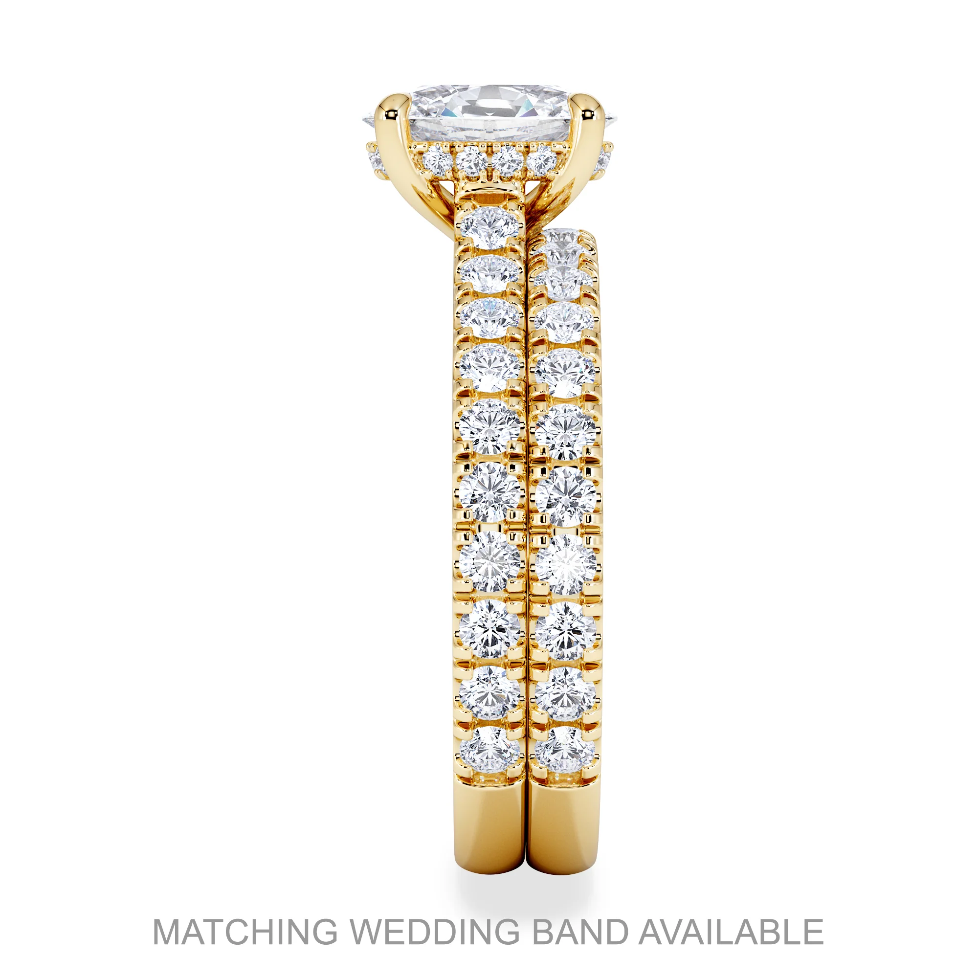 Amora 0.50ct Lab Diamond Set Ring Set in 18K Gold - Image 8