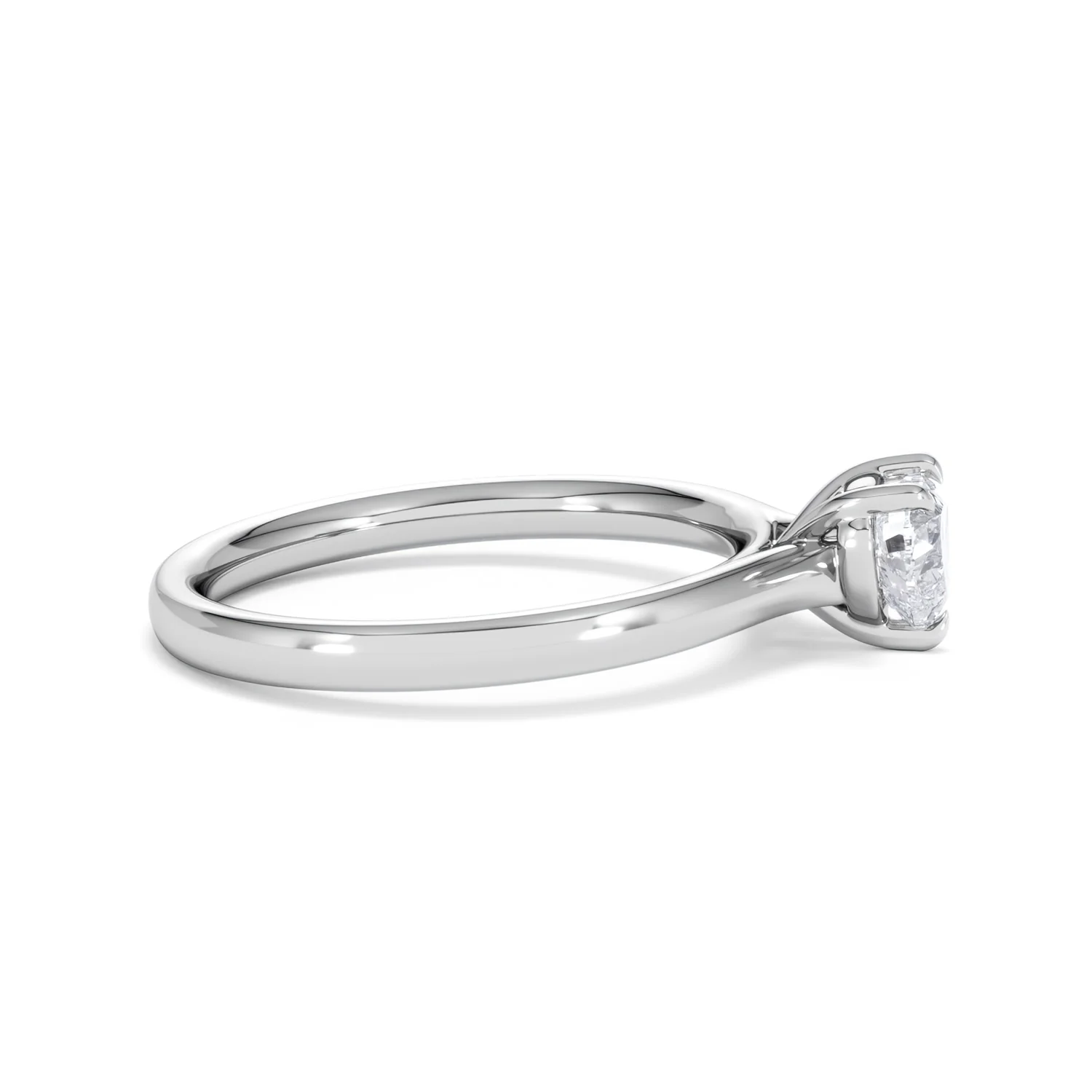 Amora Heart 0.50ct Lab Diamond Engagement Ring F/VS Set in Platinum - Image 26