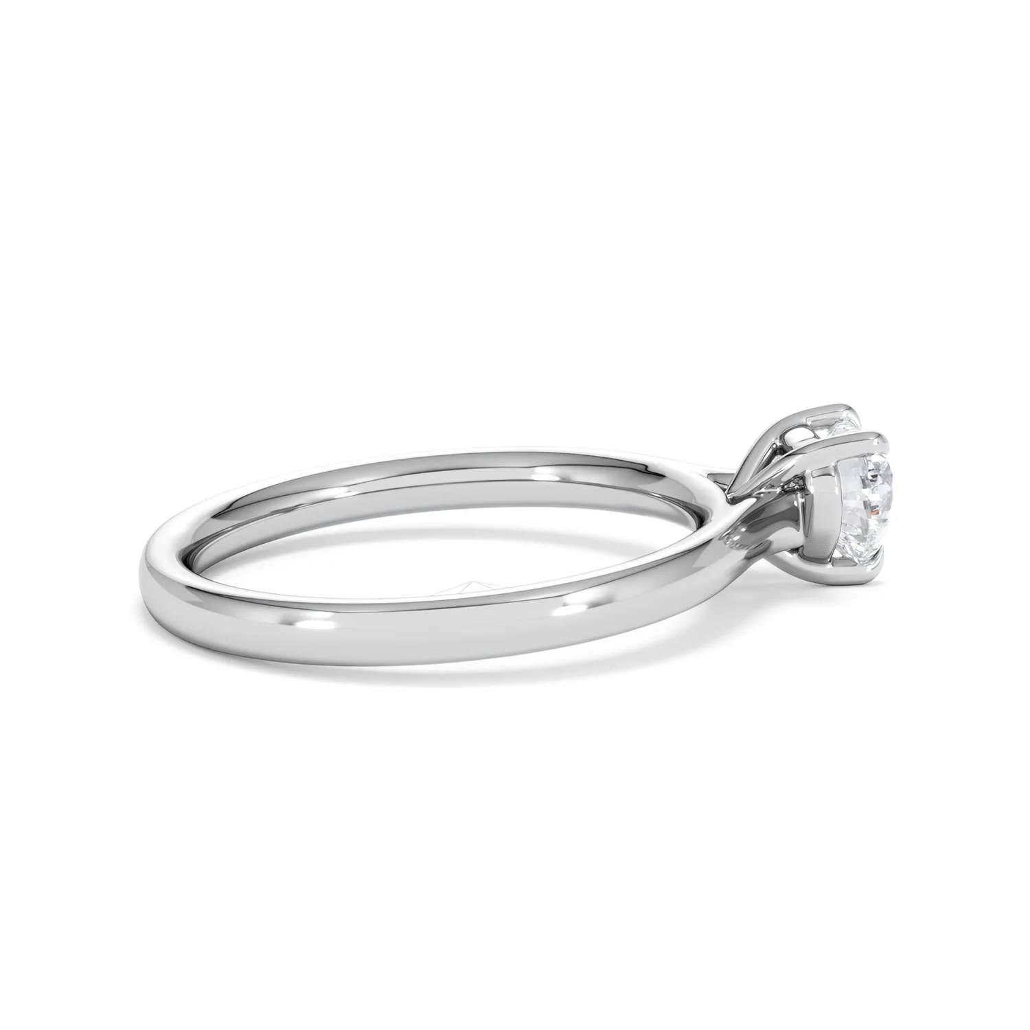 Amora Heart 0.50ct Lab Diamond Engagement Ring F/VS Set in Platinum - Image 30