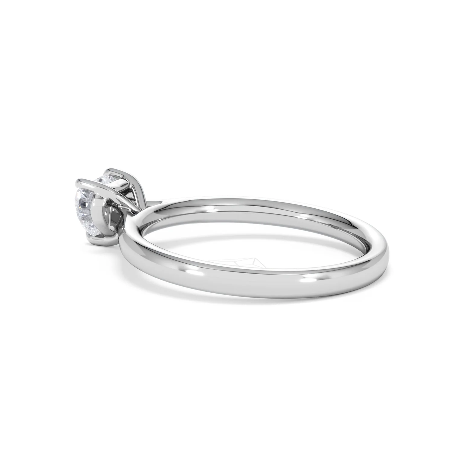 Amora Heart 0.50ct Lab Diamond Engagement Ring F/VS Set in Platinum - Image 61