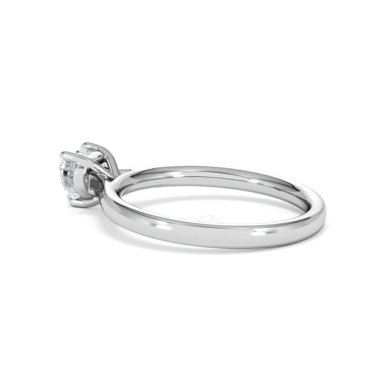 Amora Heart 0.50ct Lab Diamond Engagement Ring F/VS Set in Platinum - Image 62