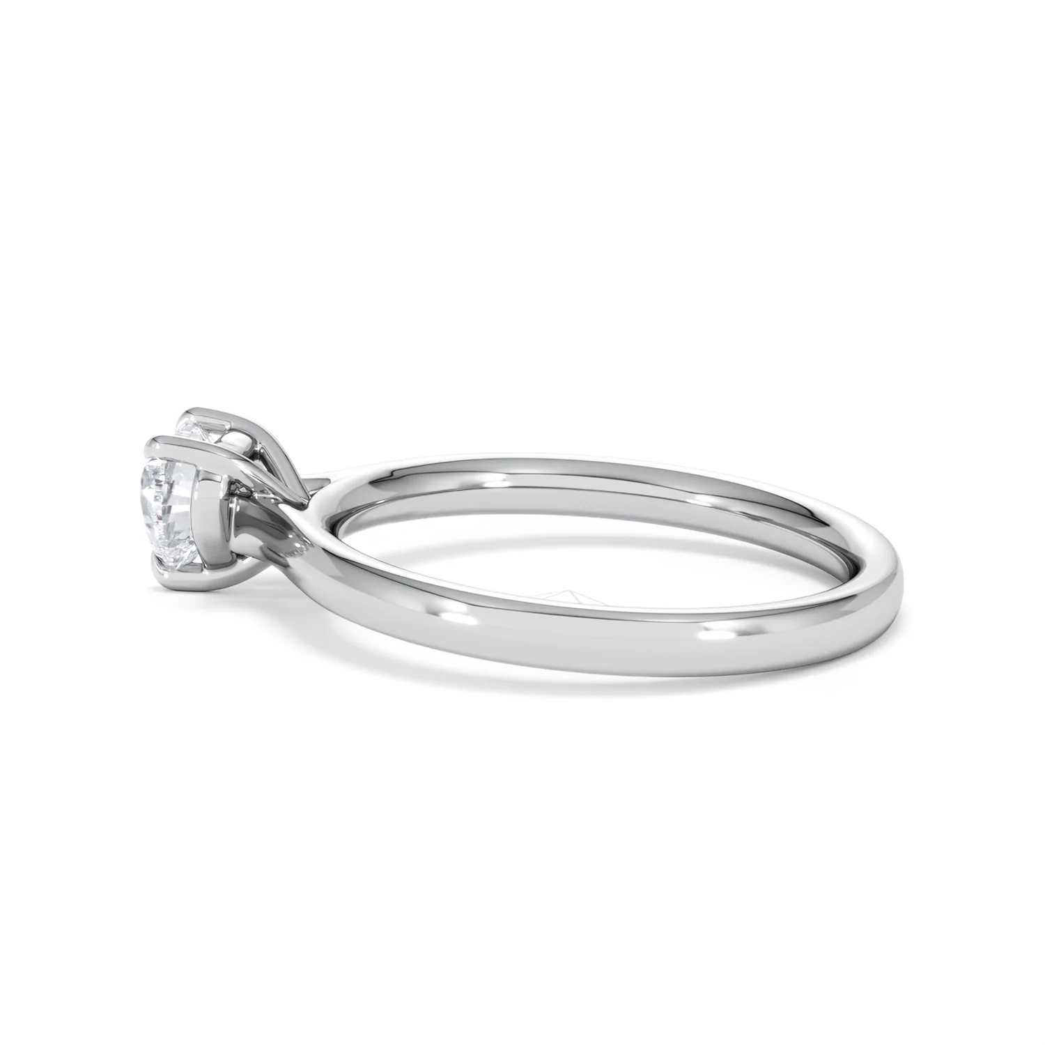 Amora Heart 0.50ct Lab Diamond Engagement Ring F/VS Set in Platinum - Image 65