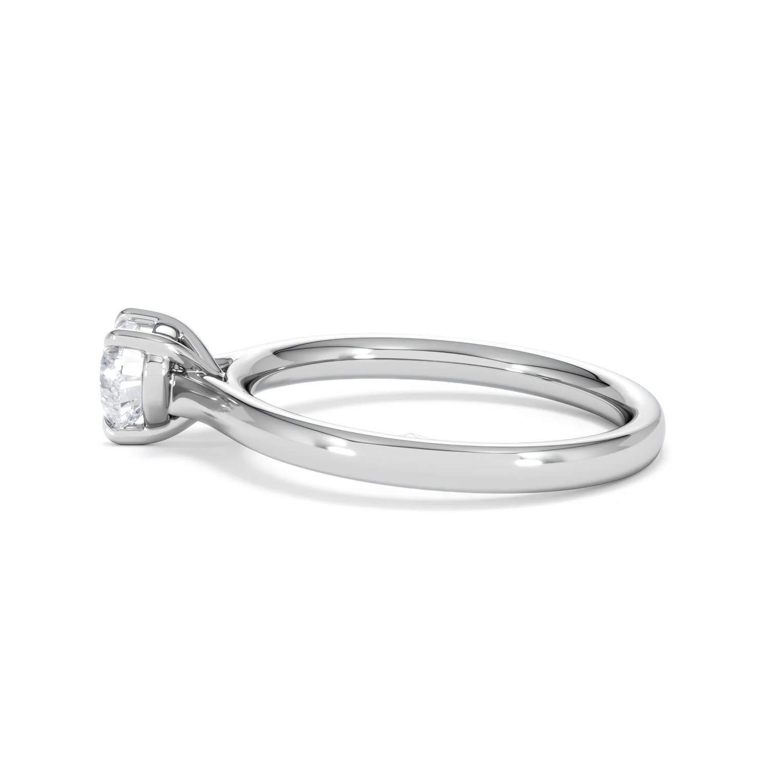 Amora Heart 0.50ct Lab Diamond Engagement Ring F/VS Set in Platinum - Image 67