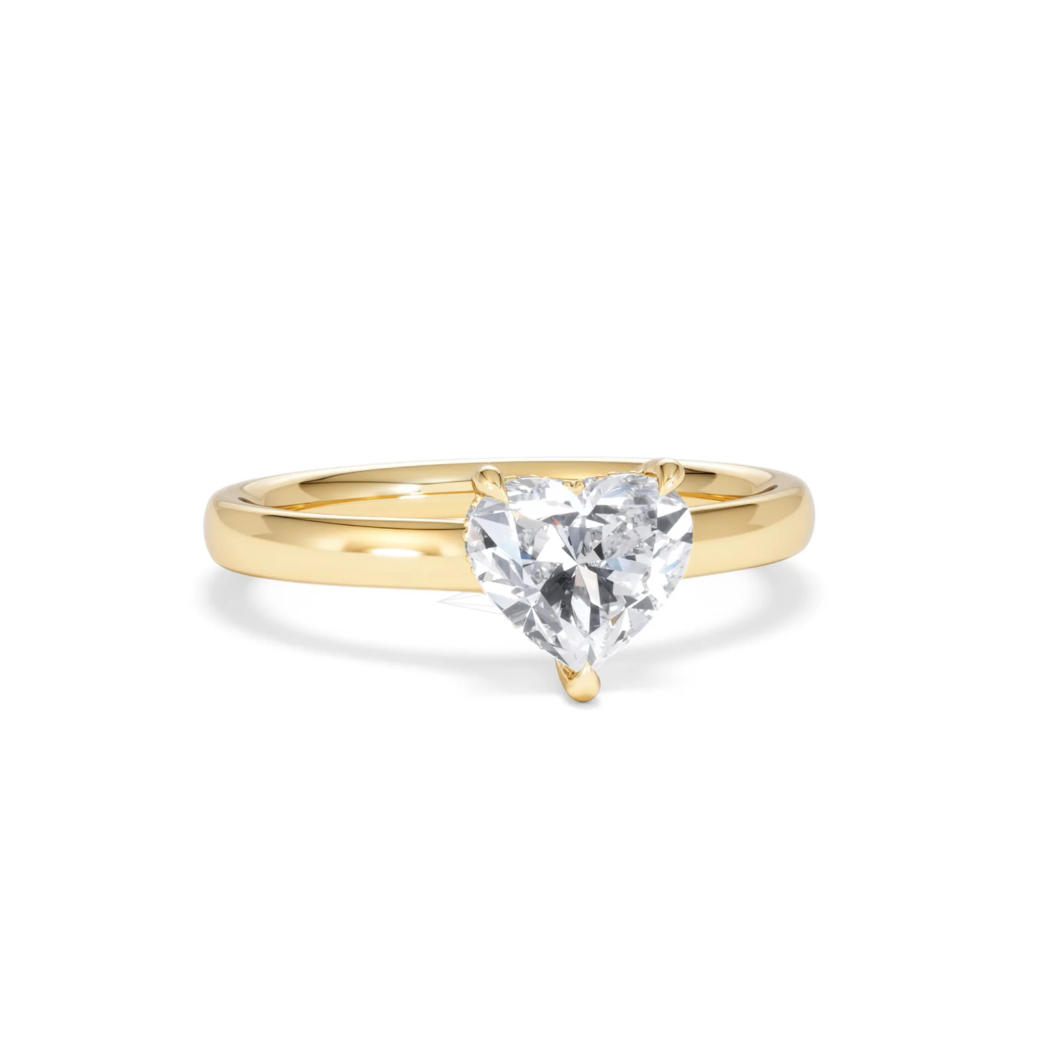 Amora Heart 1.07ct Hidden Halo Lab Diamond Engagement Ring F/VS Set in 18K Gold - Image 10
