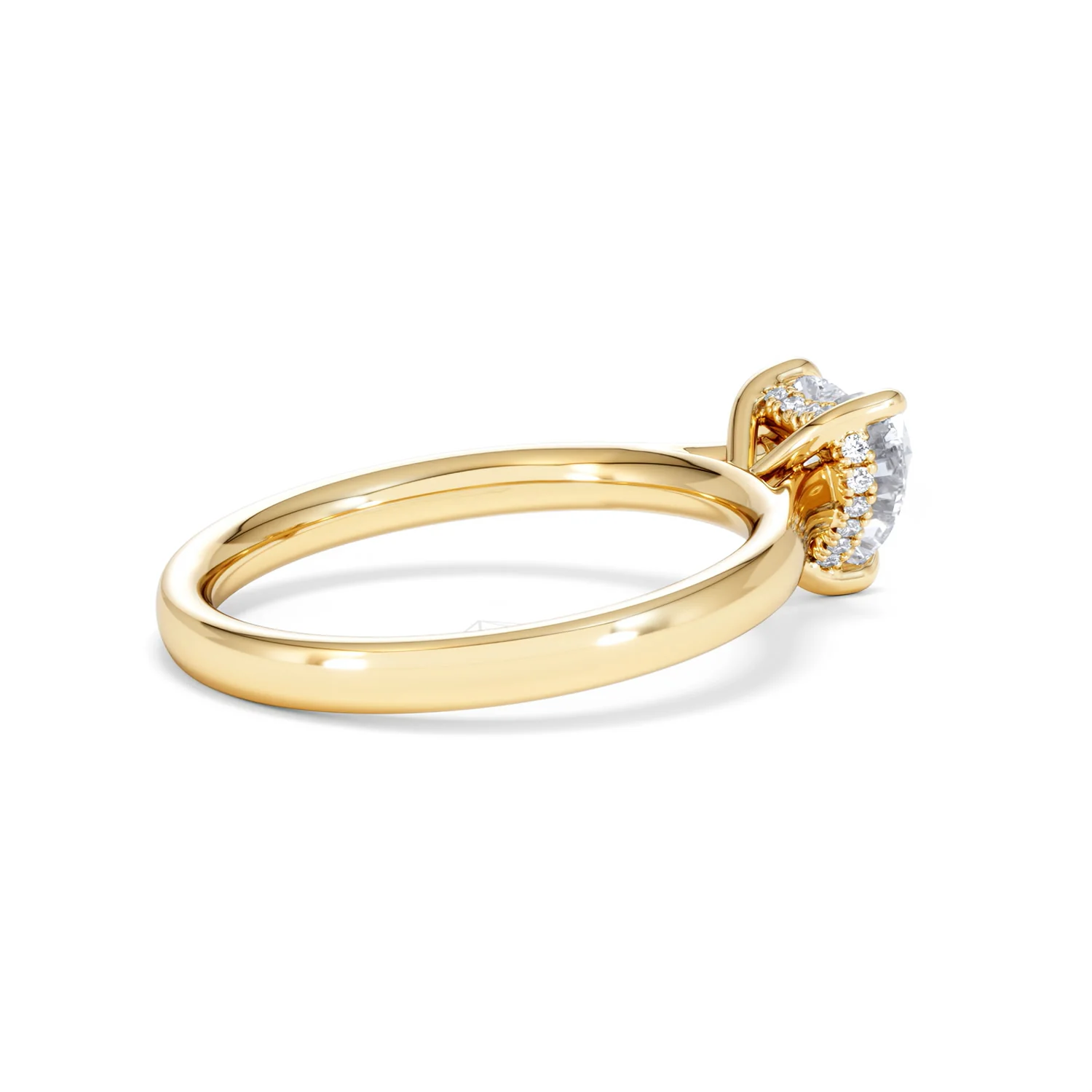 Amora Heart 1.07ct Hidden Halo Lab Diamond Engagement Ring F/VS Set in 18K Gold - Image 34