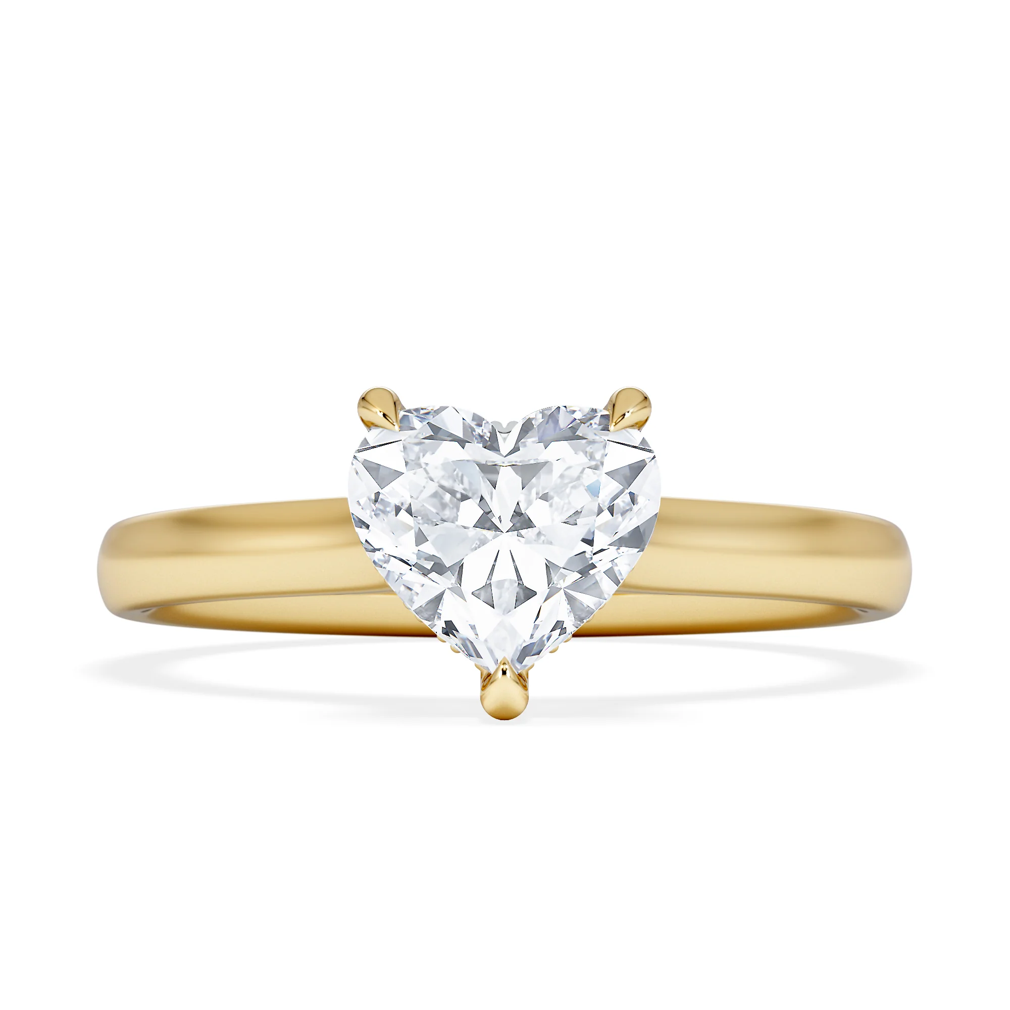 Amora Heart 1.07ct Hidden Halo Lab Diamond Engagement Ring F/VS Set in 18K Gold - Image 6
