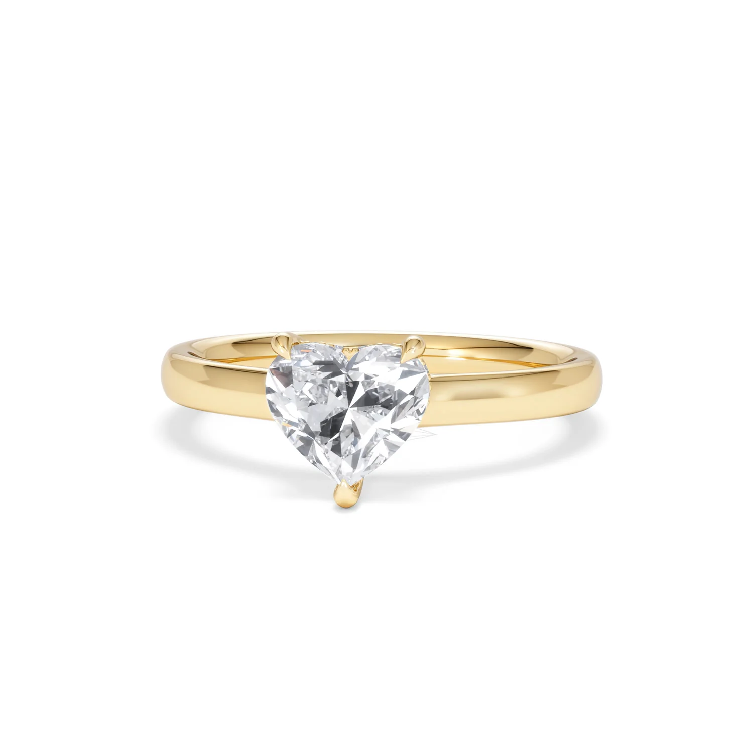 Amora Heart 1.07ct Hidden Halo Lab Diamond Engagement Ring F/VS Set in 18K Gold - Image 86