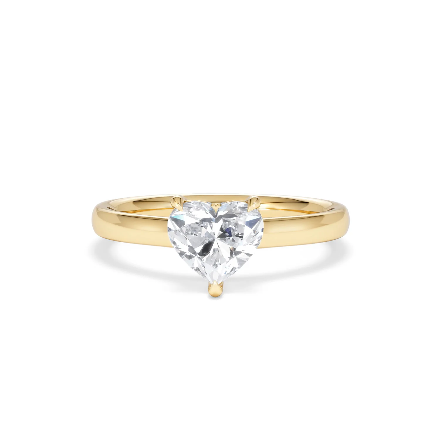 Amora Heart 1.07ct Hidden Halo Lab Diamond Engagement Ring F/VS Set in 18K Gold - Image 87