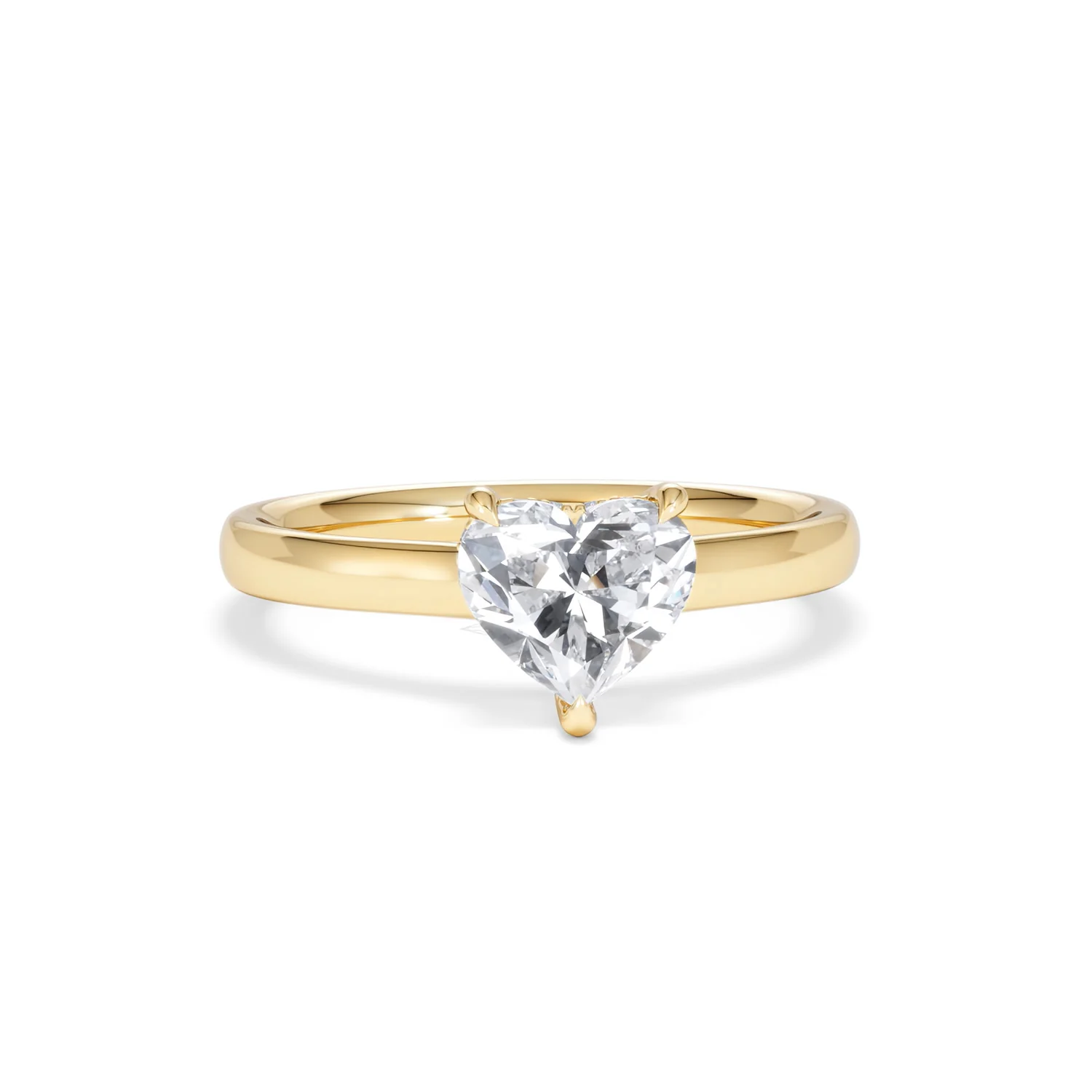 Amora Heart 1.07ct Hidden Halo Lab Diamond Engagement Ring F/VS Set in 18K Gold - Image 9