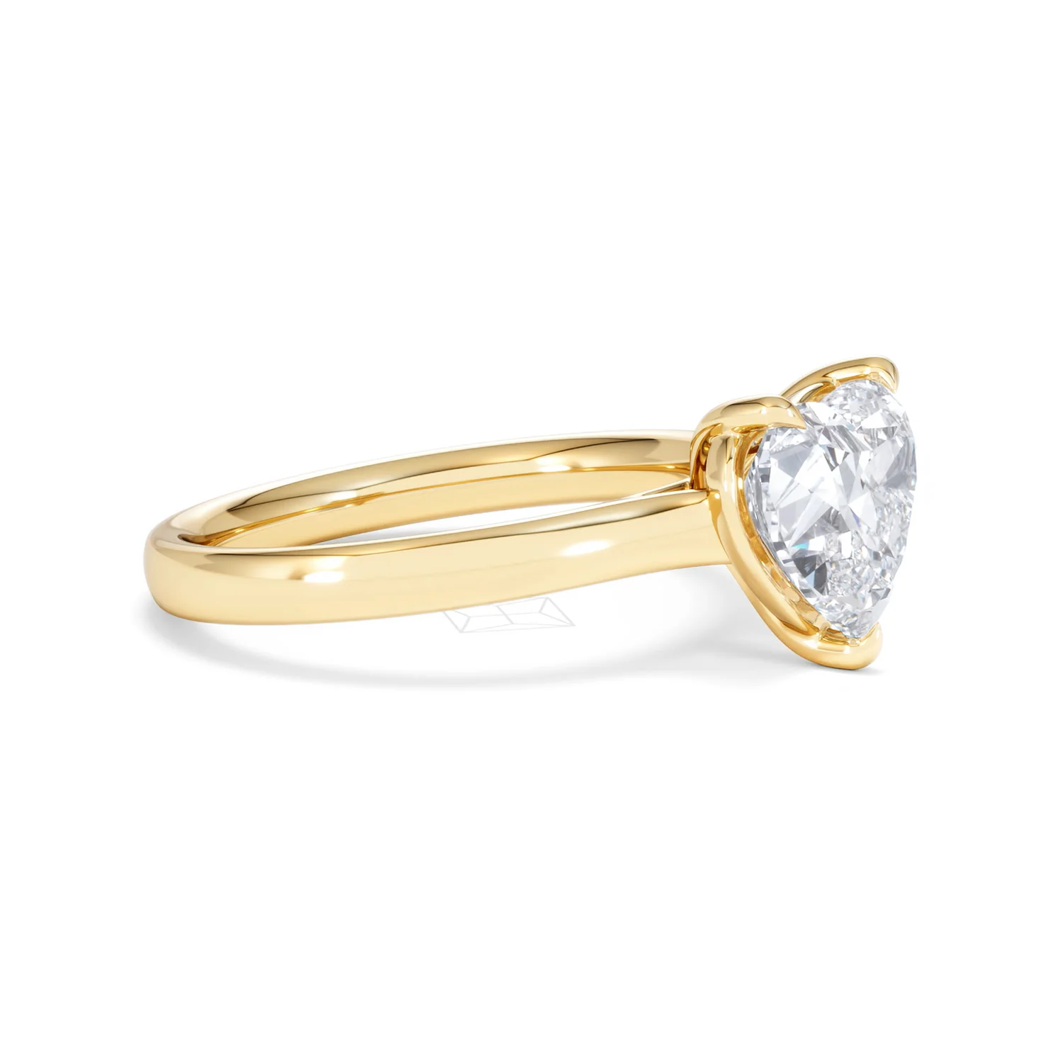 Amora Heart 2.00ct Lab Diamond Engagement Ring F/VS Set in 18K Gold - Image 21