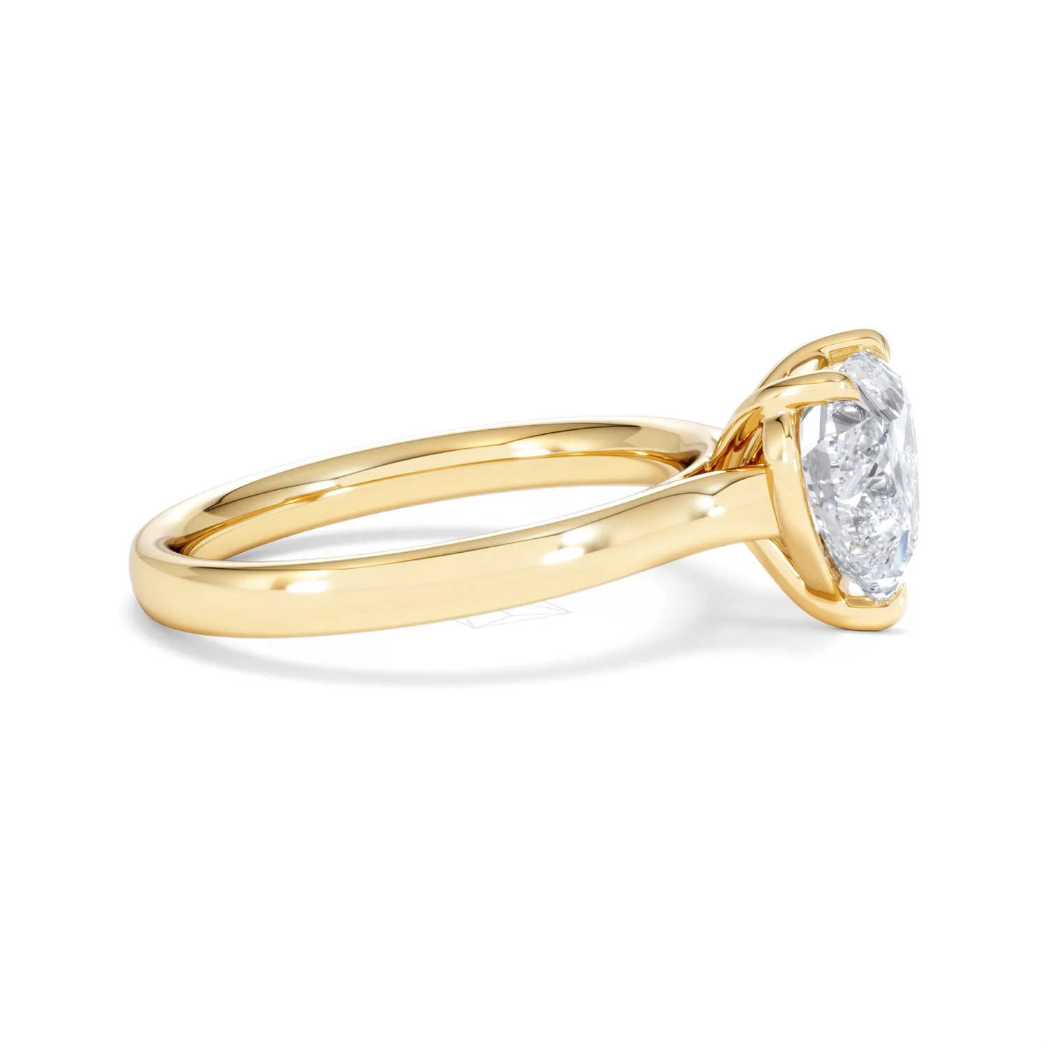 Amora Heart 2.00ct Lab Diamond Engagement Ring F/VS Set in 18K Gold - Image 25