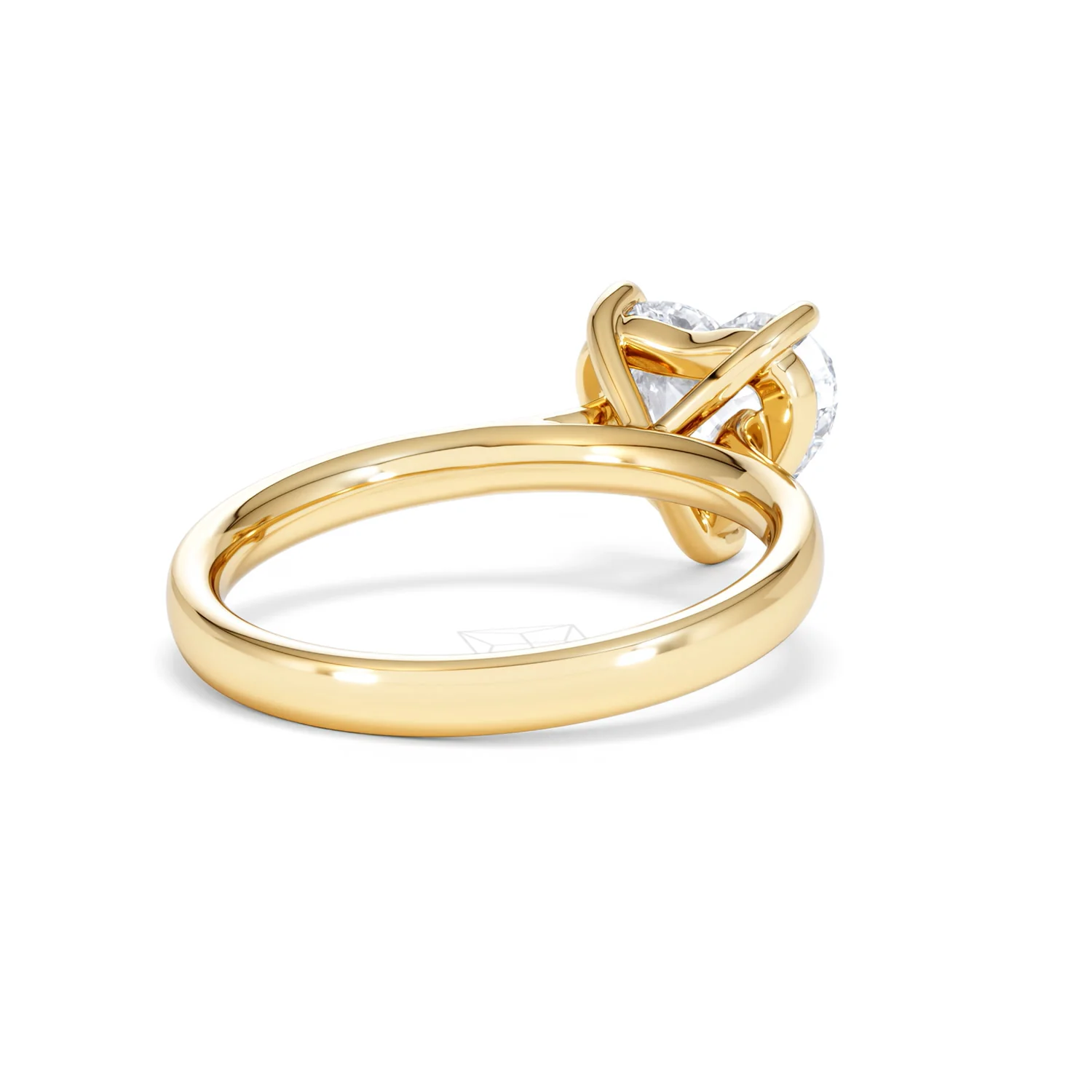 Amora Heart 2.00ct Lab Diamond Engagement Ring F/VS Set in 18K Gold - Image 41