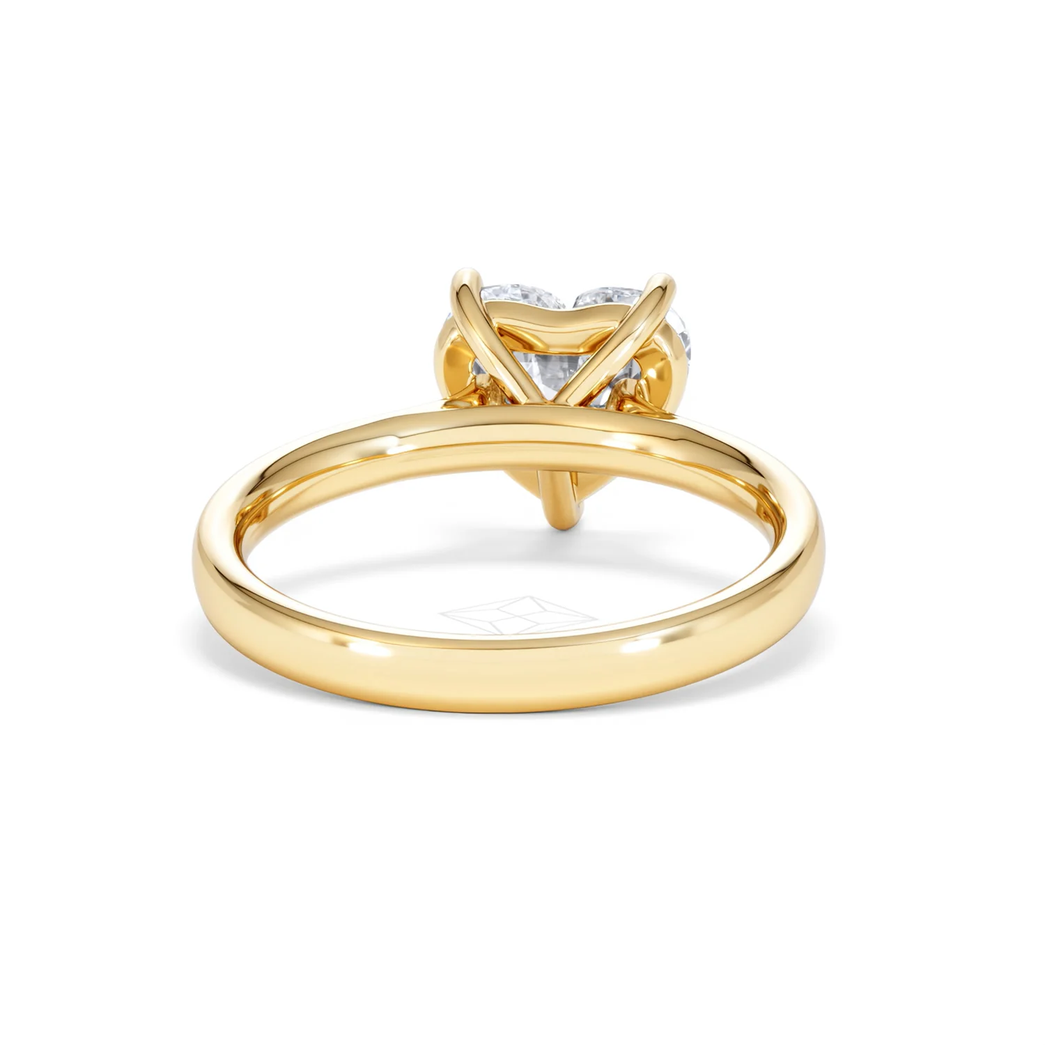 Amora Heart 2.00ct Lab Diamond Engagement Ring F/VS Set in 18K Gold - Image 46