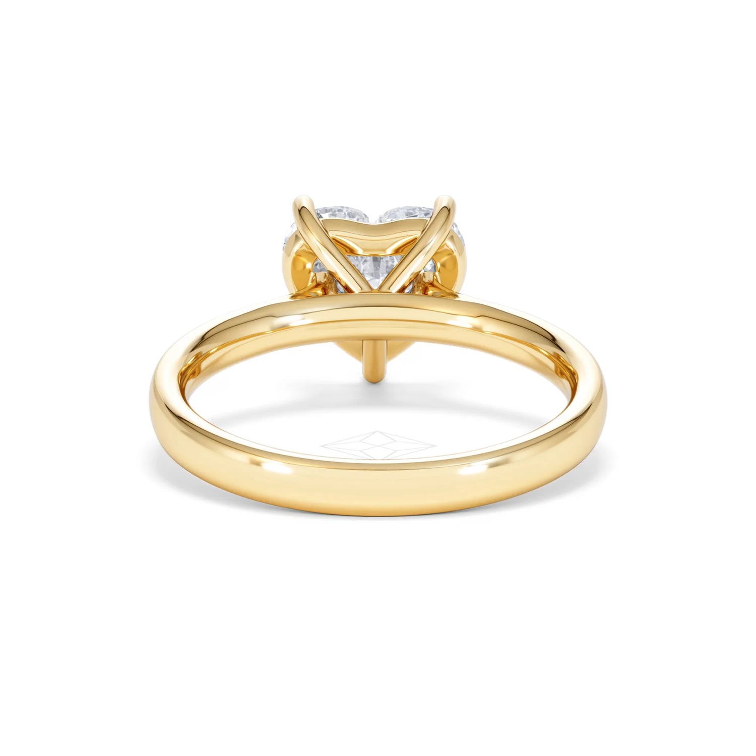 Amora Heart 2.00ct Lab Diamond Engagement Ring F/VS Set in 18K Gold - Image 48