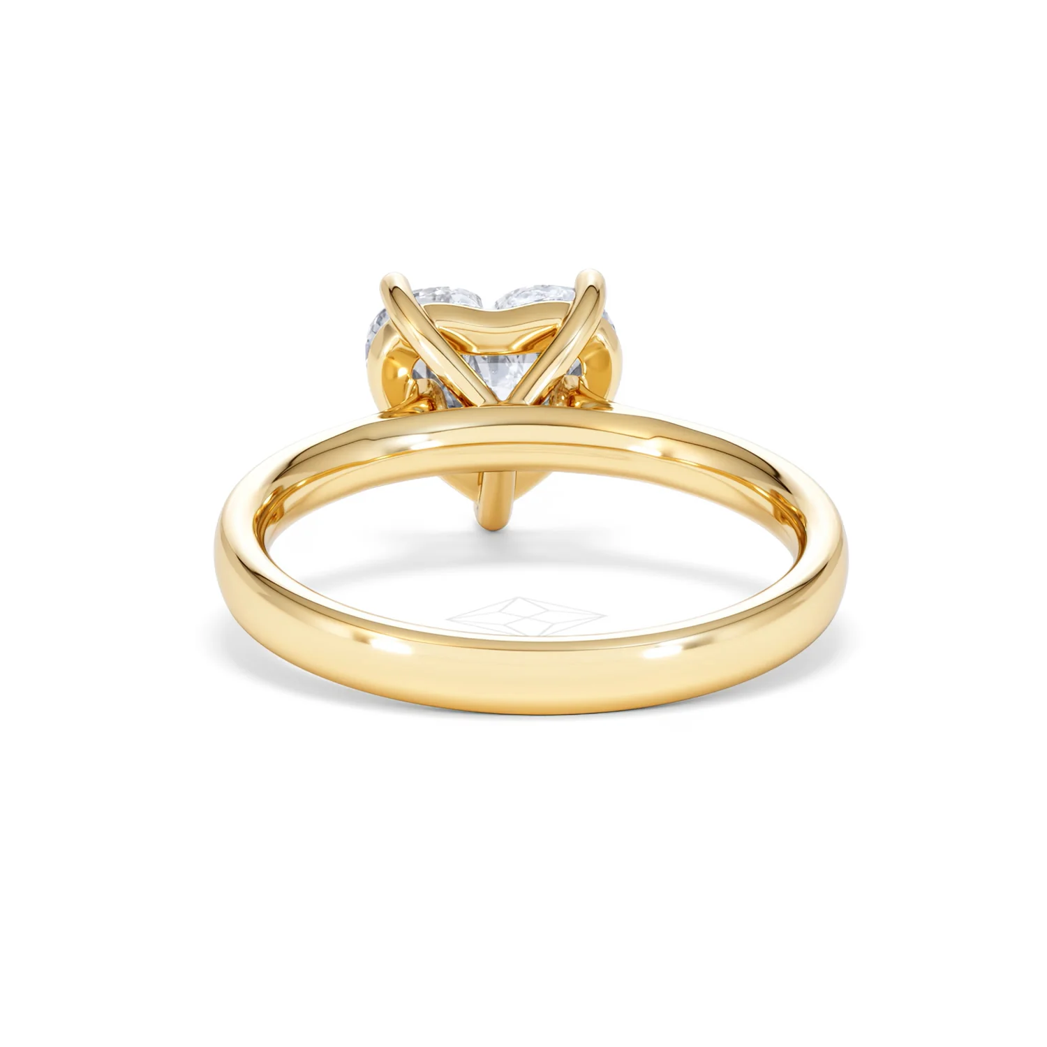 Amora Heart 2.00ct Lab Diamond Engagement Ring F/VS Set in 18K Gold - Image 49