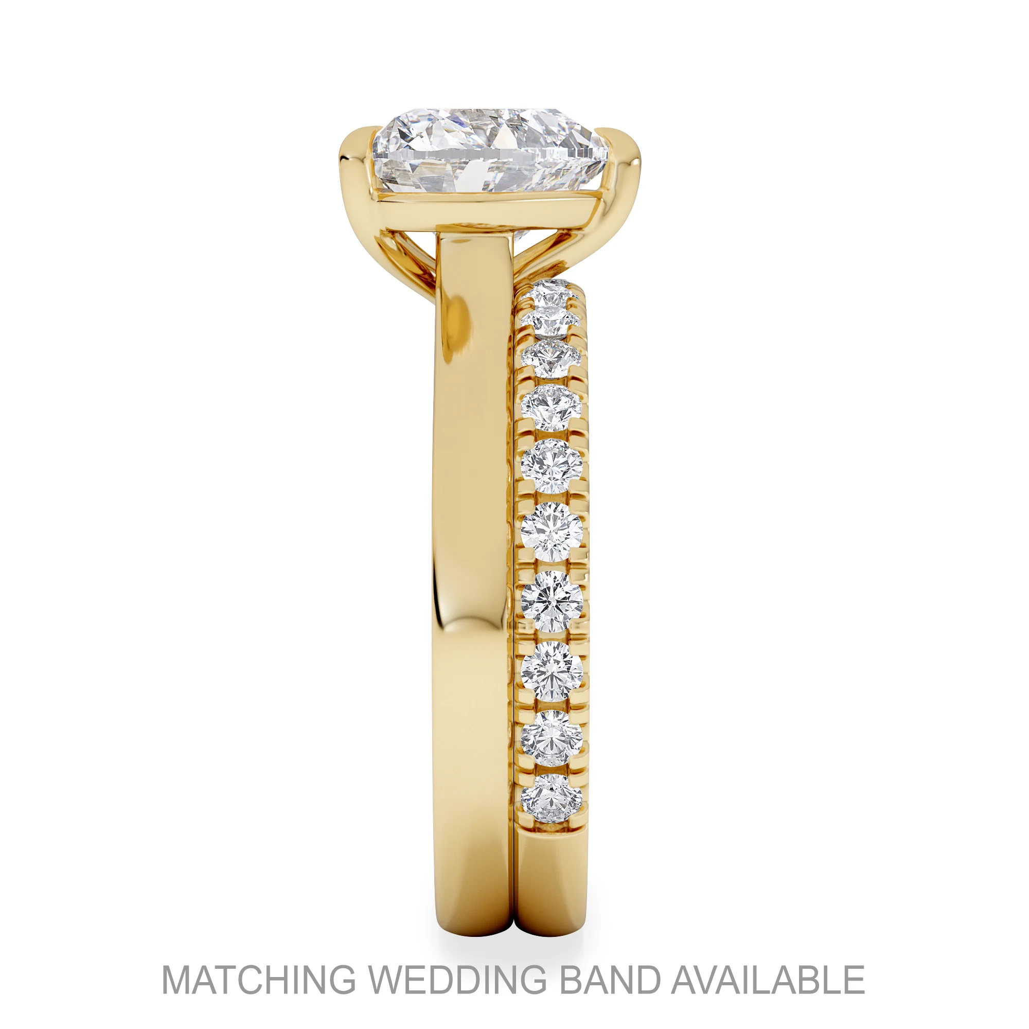 Amora Heart 2.00ct Lab Diamond Engagement Ring F/VS Set in 18K Gold - Image 5