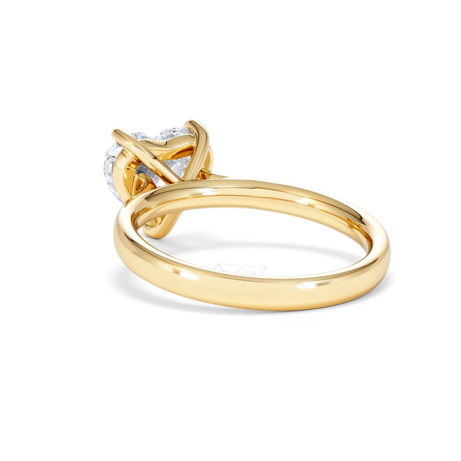 Amora Heart 2.00ct Lab Diamond Engagement Ring F/VS Set in 18K Gold - Image 55