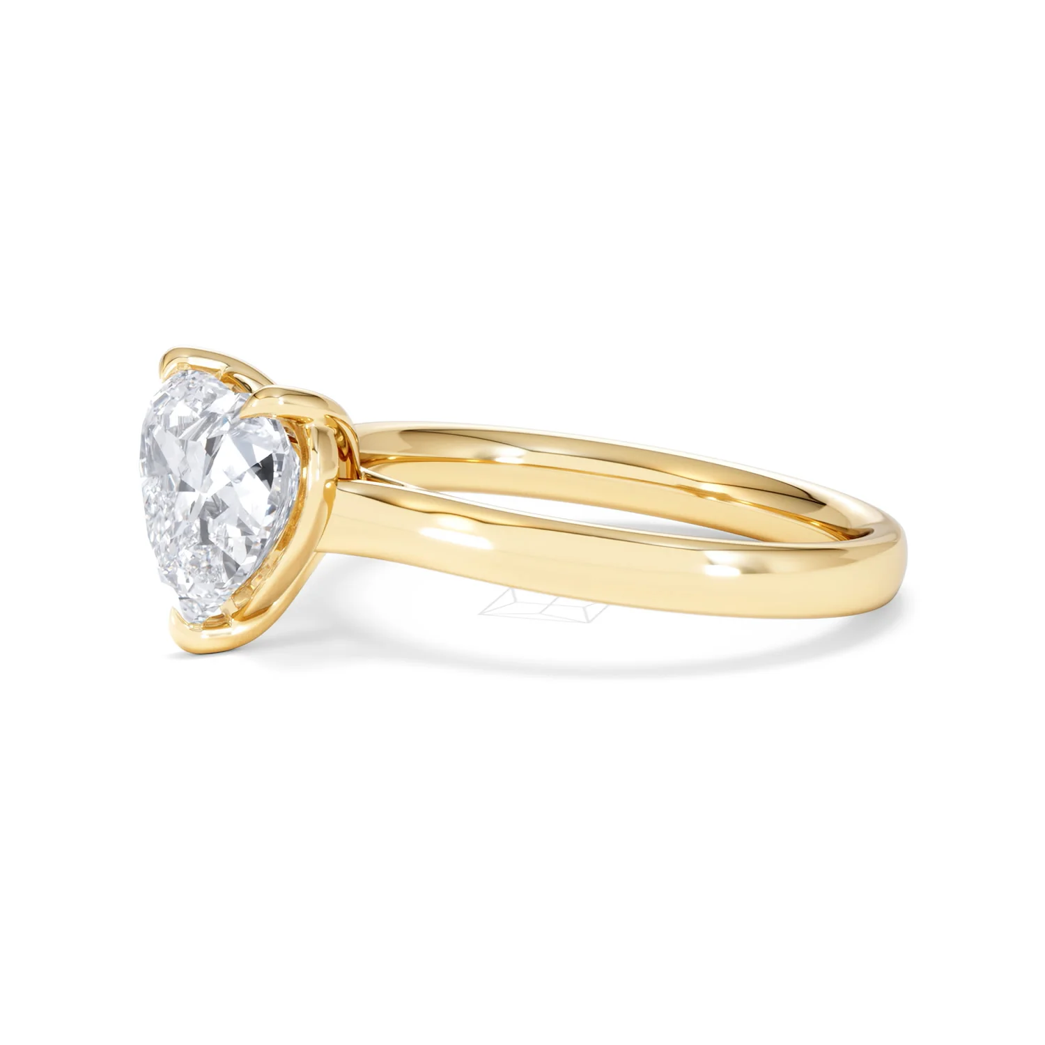 Amora Heart 2.00ct Lab Diamond Engagement Ring F/VS Set in 18K Gold - Image 74