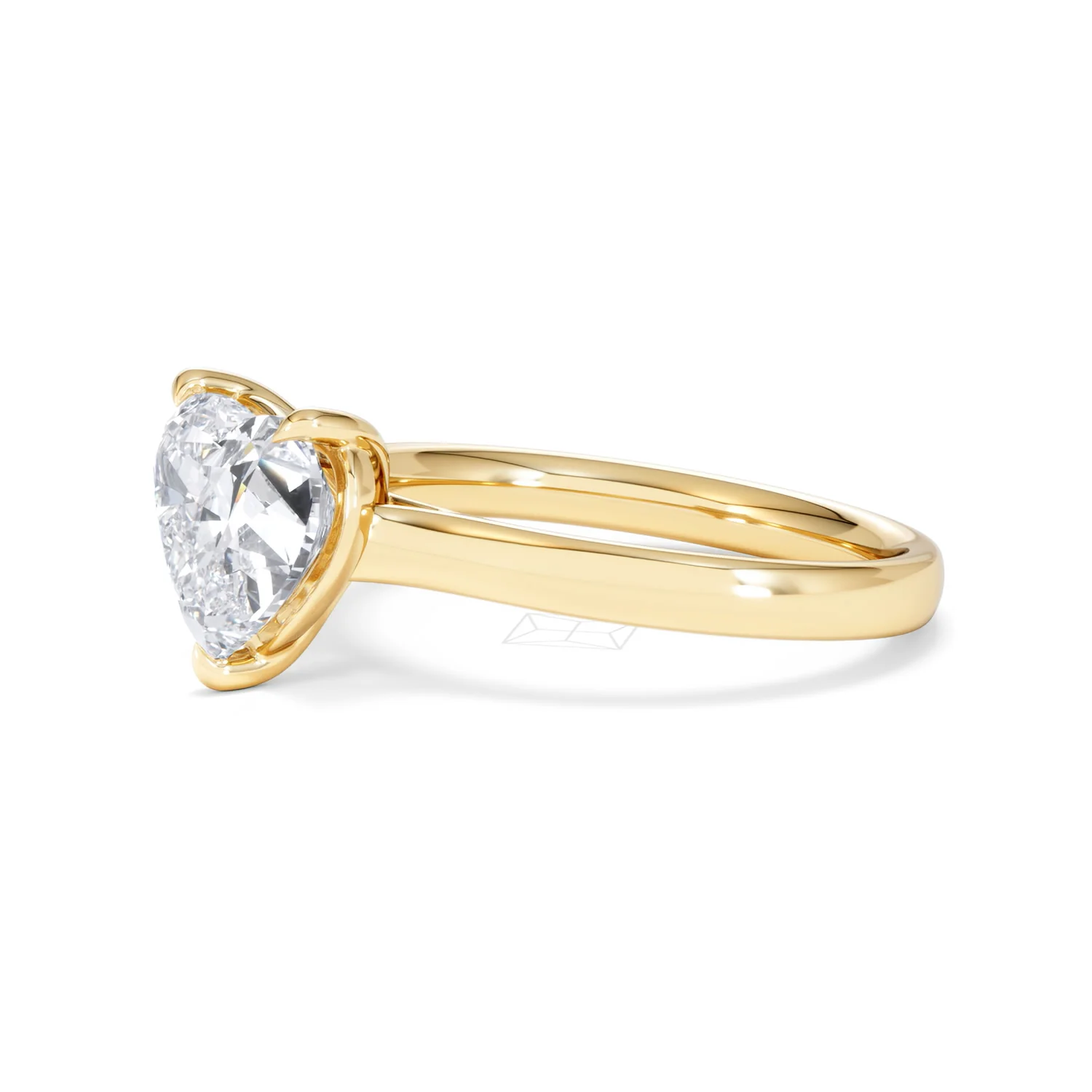 Amora Heart 2.00ct Lab Diamond Engagement Ring F/VS Set in 18K Gold - Image 75