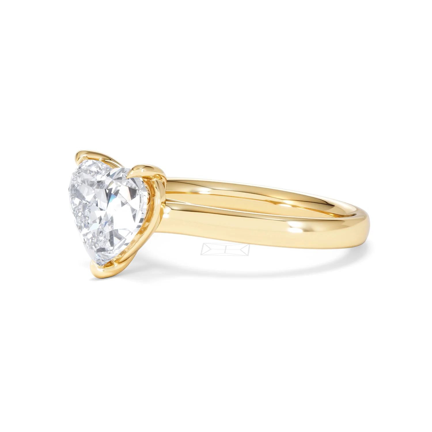 Amora Heart 2.00ct Lab Diamond Engagement Ring F/VS Set in 18K Gold - Image 77