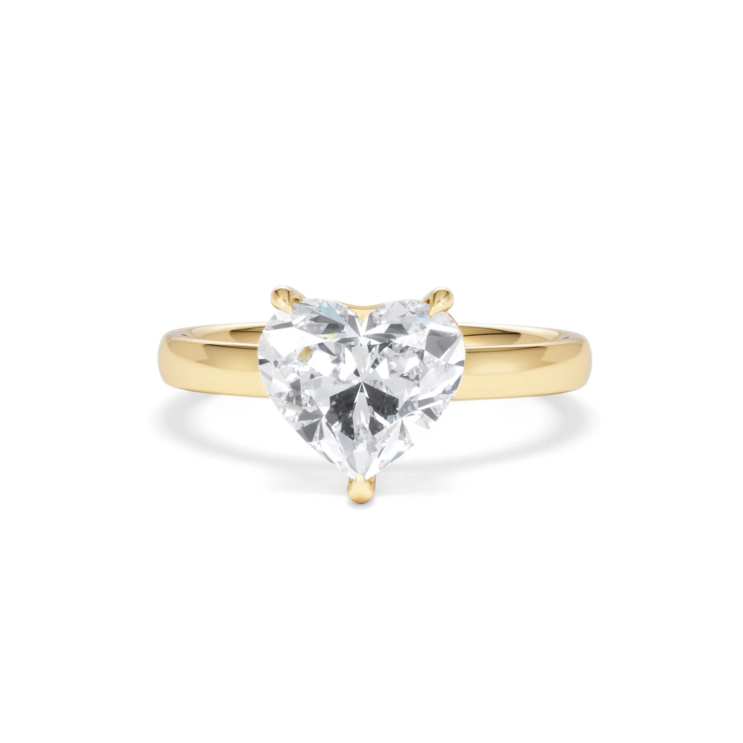 Amora Heart 2.00ct Lab Diamond Engagement Ring F/VS Set in 18K Gold - Image 87