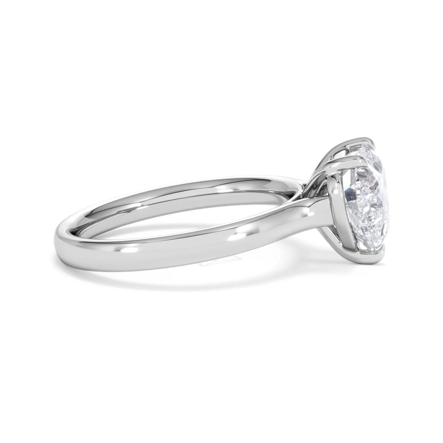 Amora Heart 2.00ct Lab Diamond Engagement Ring F/VS Set in 18K White Gold - Image 26