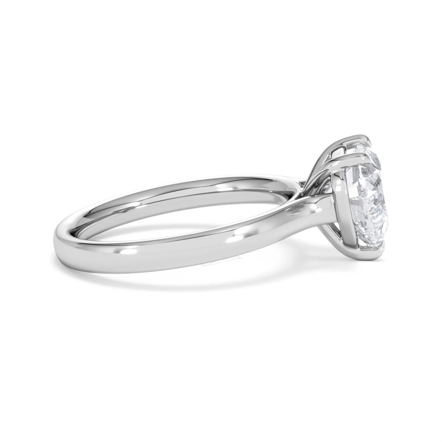 Amora Heart 2.00ct Lab Diamond Engagement Ring F/VS Set in 18K White Gold - Image 27
