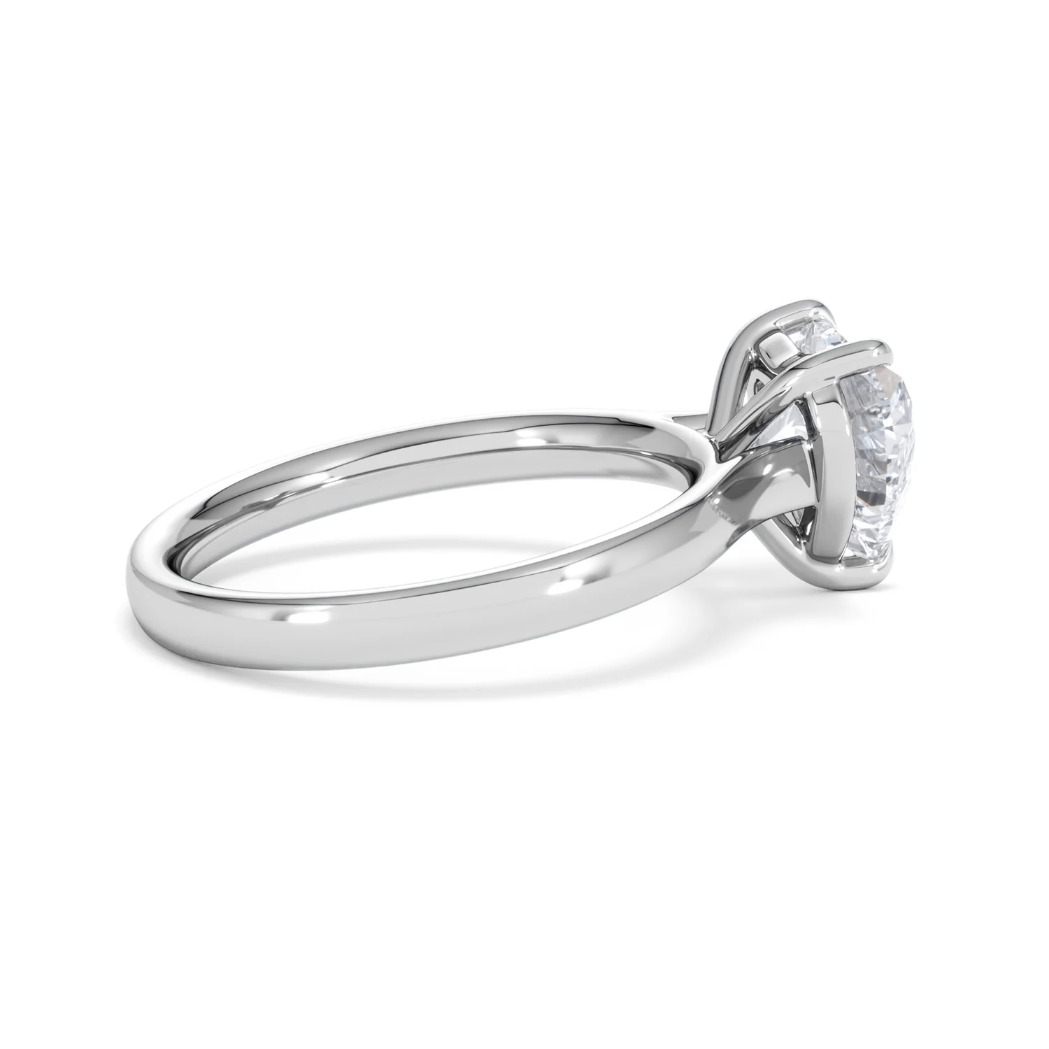 Amora Heart 2.00ct Lab Diamond Engagement Ring F/VS Set in 18K White Gold - Image 31
