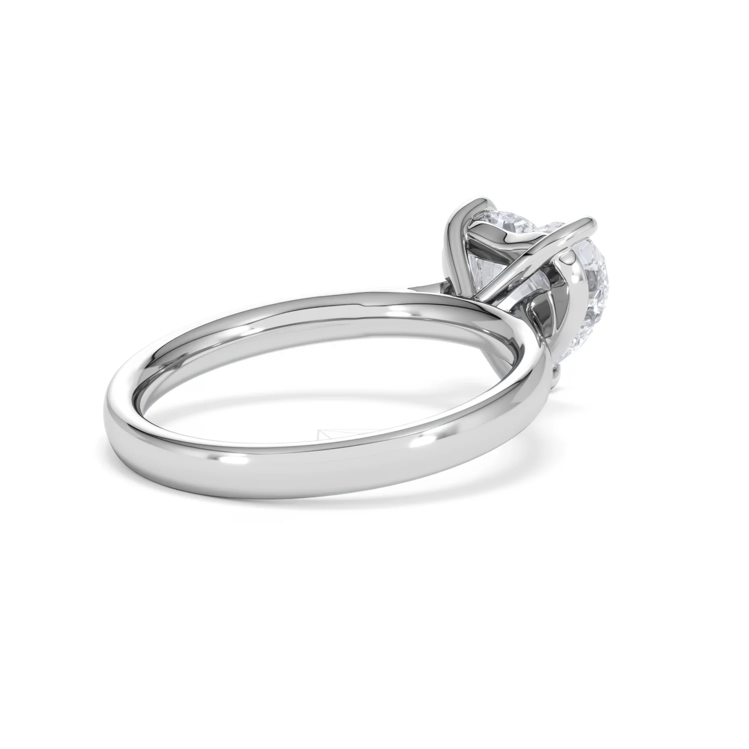 Amora Heart 2.00ct Lab Diamond Engagement Ring F/VS Set in 18K White Gold - Image 38