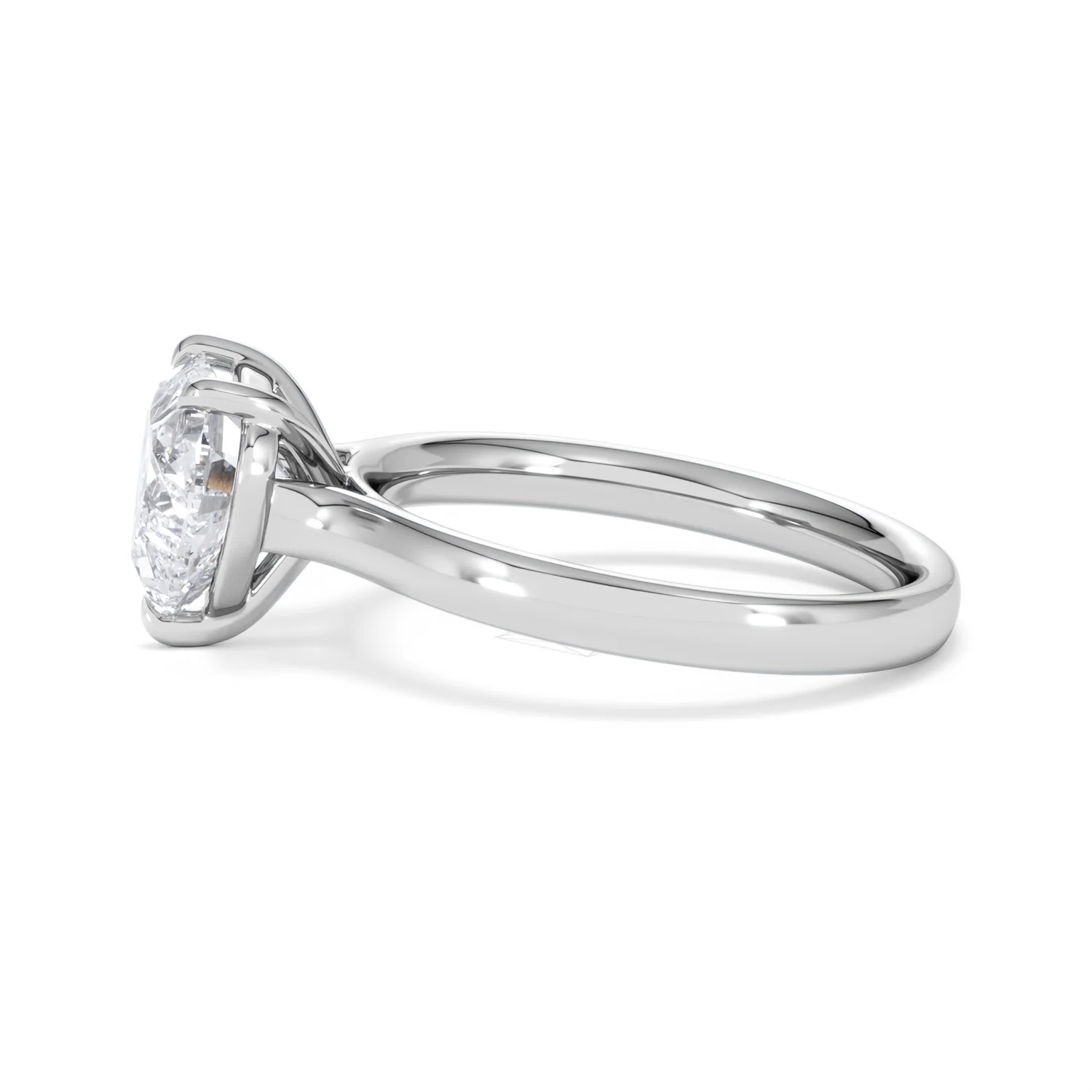 Amora Heart 2.00ct Lab Diamond Engagement Ring F/VS Set in 18K White Gold - Image 69