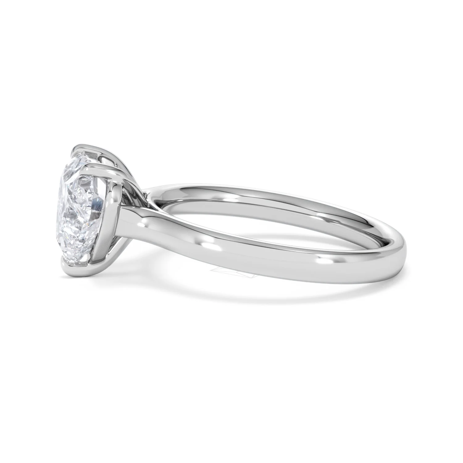 Amora Heart 2.00ct Lab Diamond Engagement Ring F/VS Set in 18K White Gold - Image 70