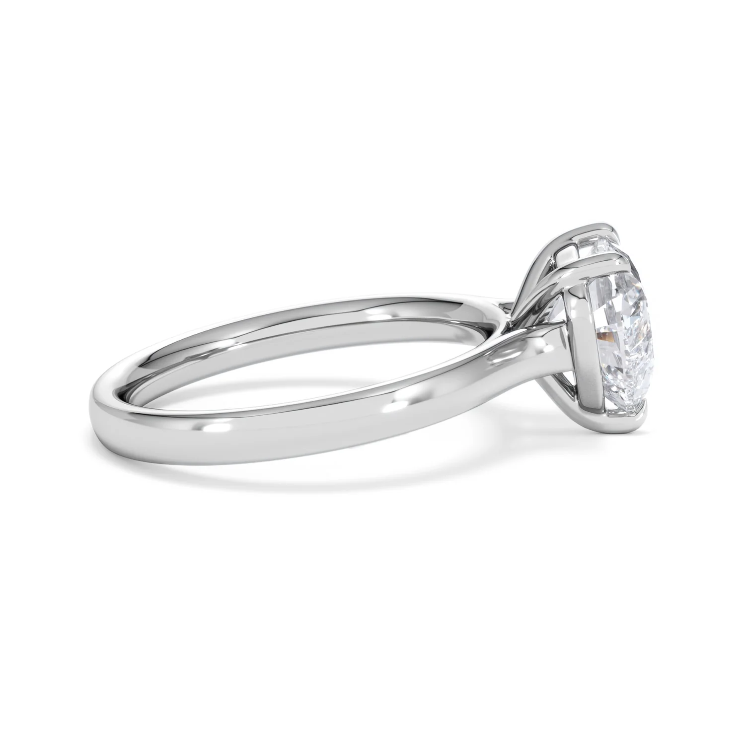Amora Heart 2.00ct Lab Diamond Engagement Ring F/VS Set in Platinum - Image 28