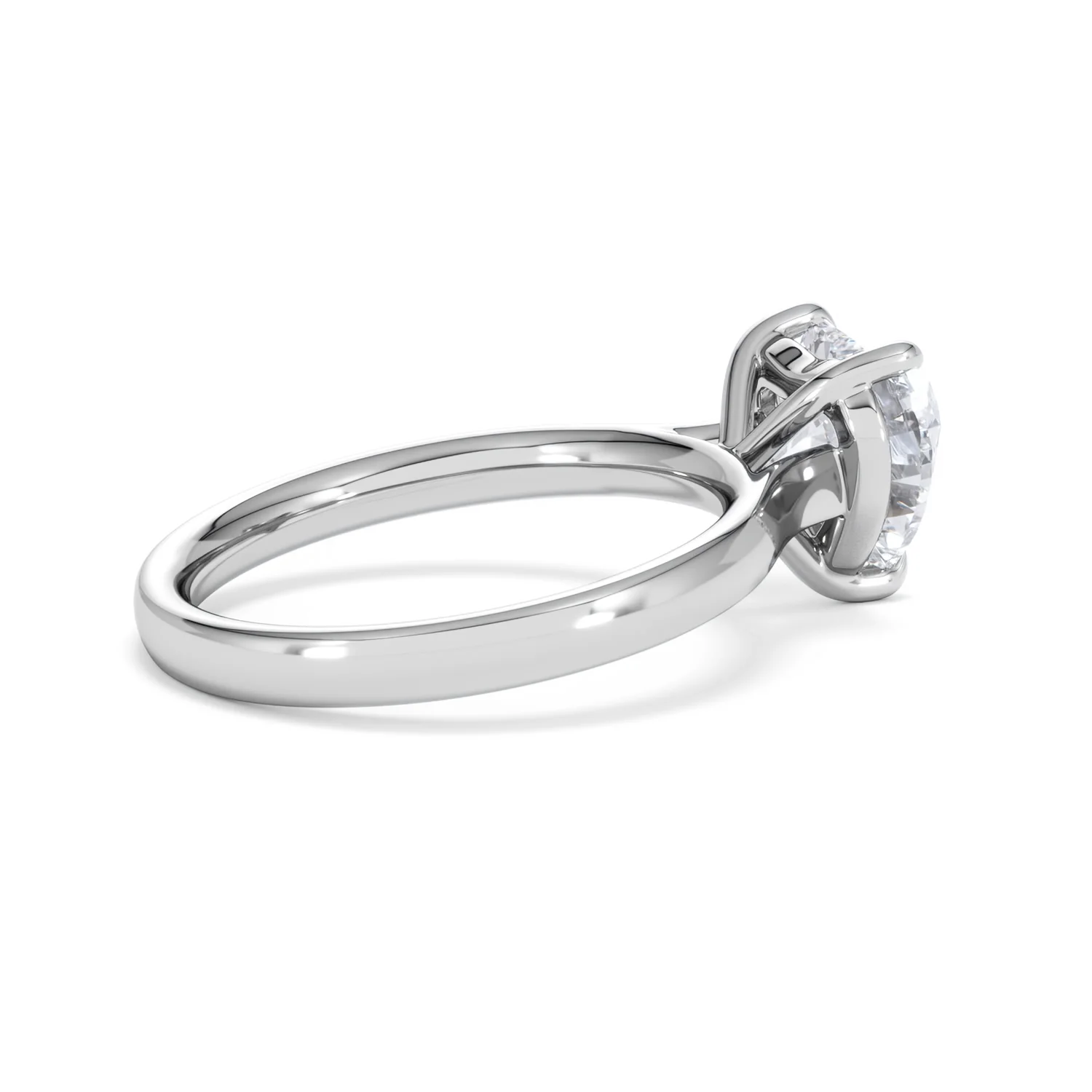 Amora Heart 2.00ct Lab Diamond Engagement Ring F/VS Set in Platinum - Image 33