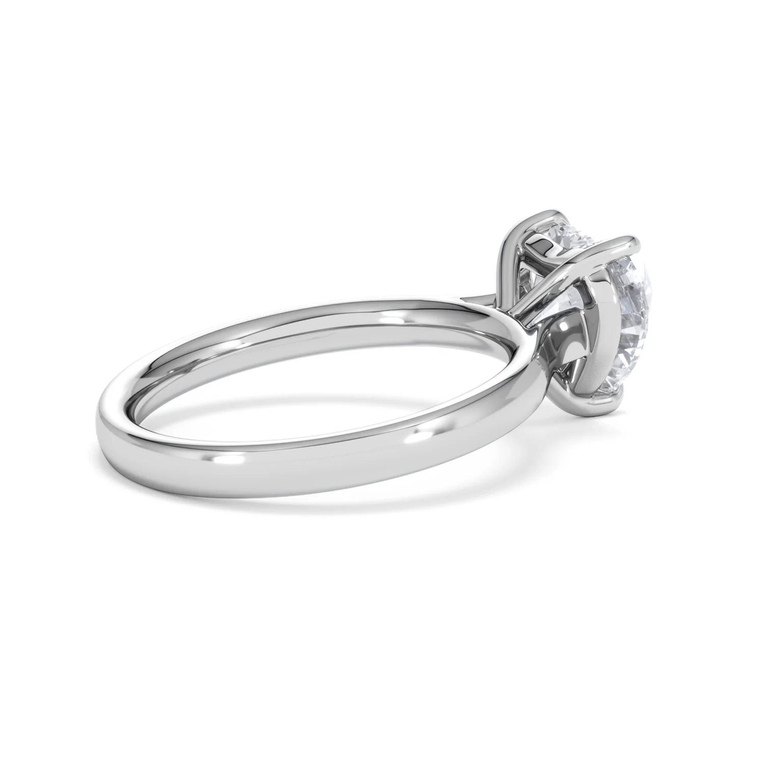 Amora Heart 2.00ct Lab Diamond Engagement Ring F/VS Set in Platinum - Image 34