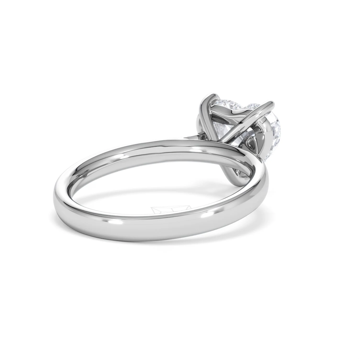 Amora Heart 2.00ct Lab Diamond Engagement Ring F/VS Set in Platinum - Image 40