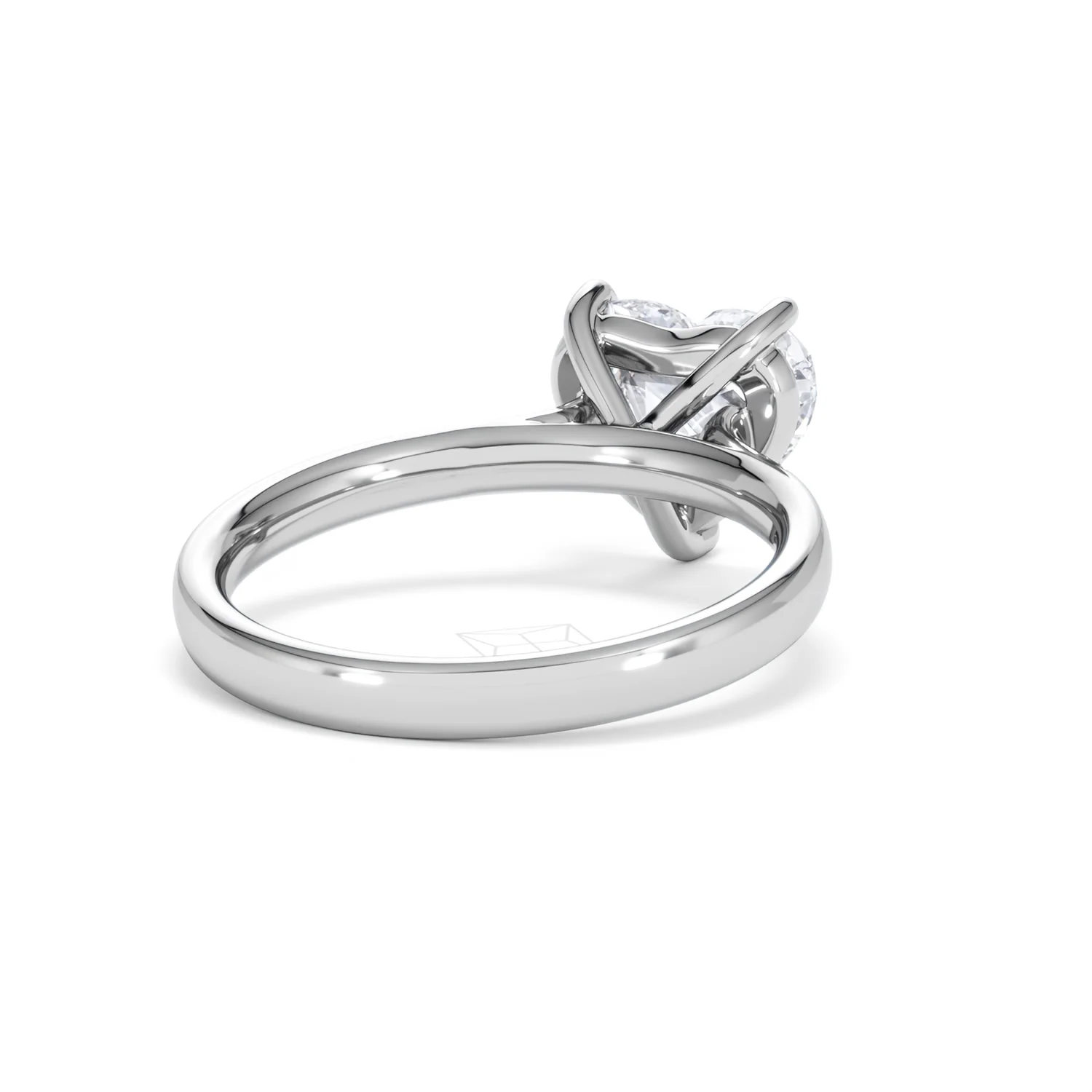 Amora Heart 2.00ct Lab Diamond Engagement Ring F/VS Set in Platinum - Image 42