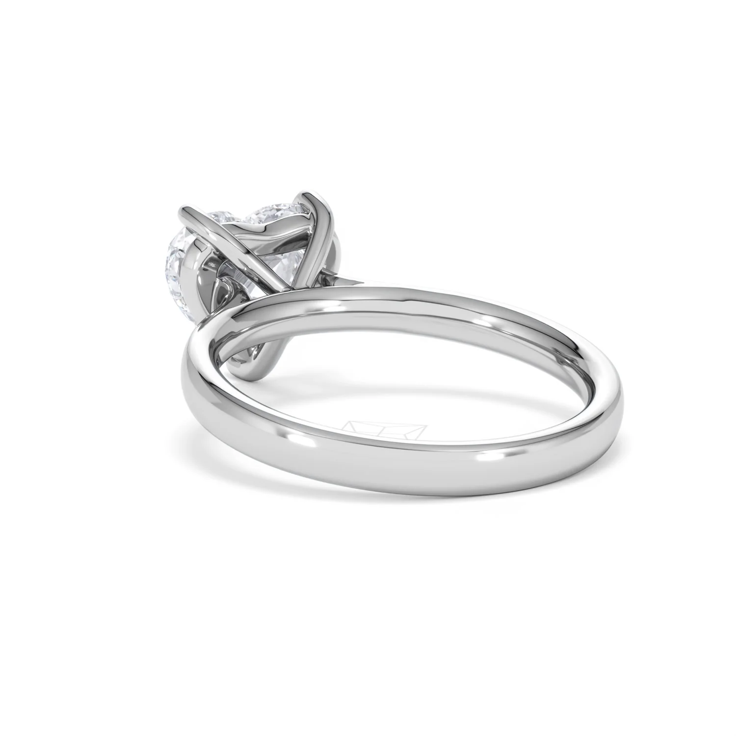 Amora Heart 2.00ct Lab Diamond Engagement Ring F/VS Set in Platinum - Image 55