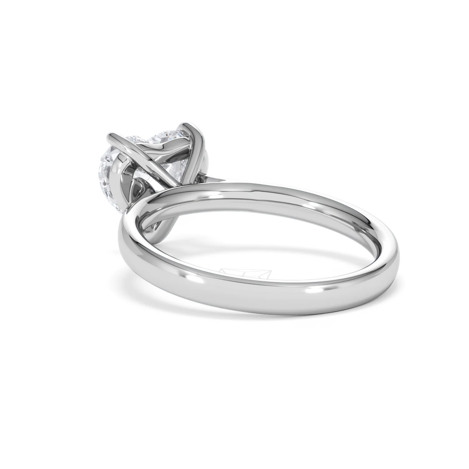 Amora Heart 2.00ct Lab Diamond Engagement Ring F/VS Set in Platinum - Image 56