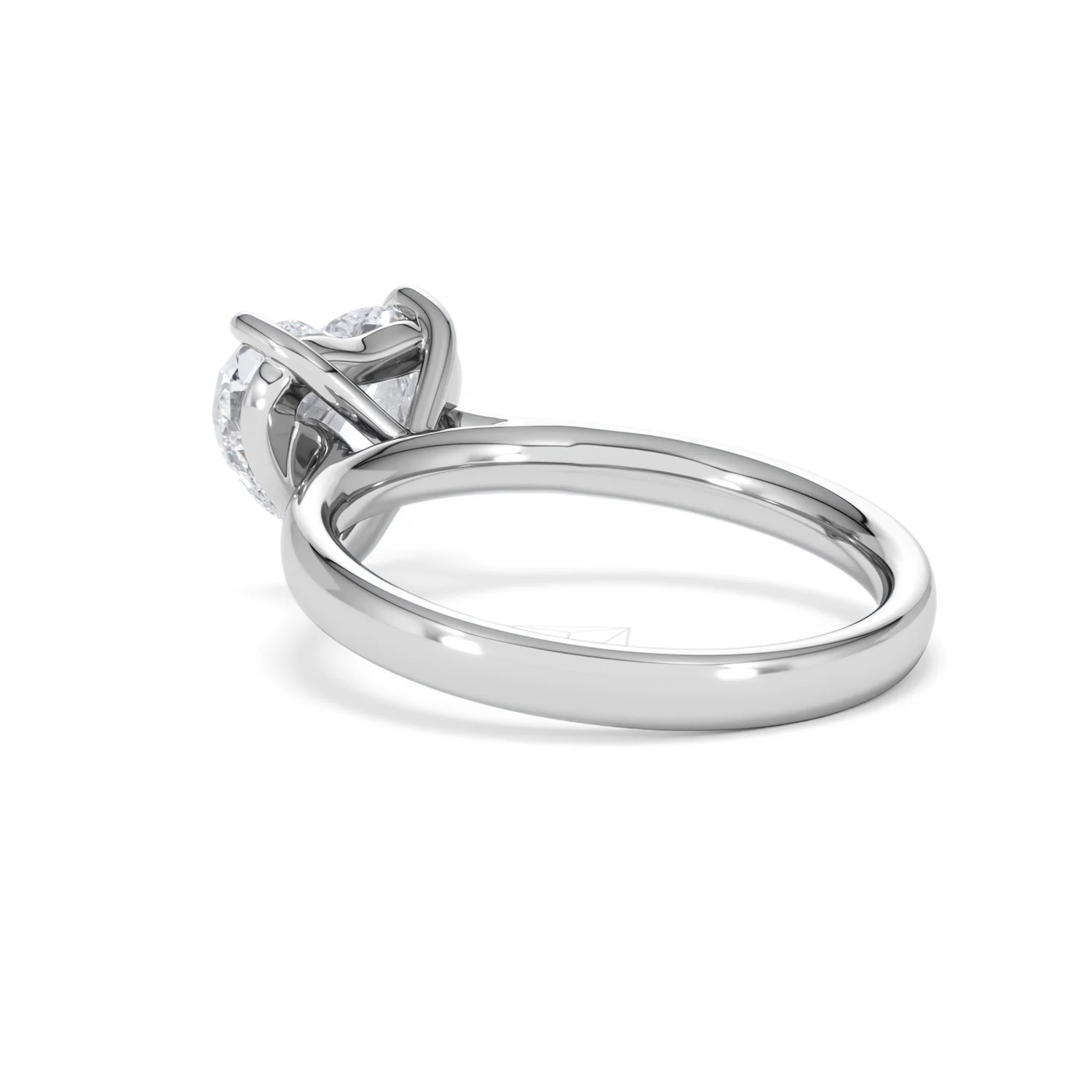 Amora Heart 2.00ct Lab Diamond Engagement Ring F/VS Set in Platinum - Image 57