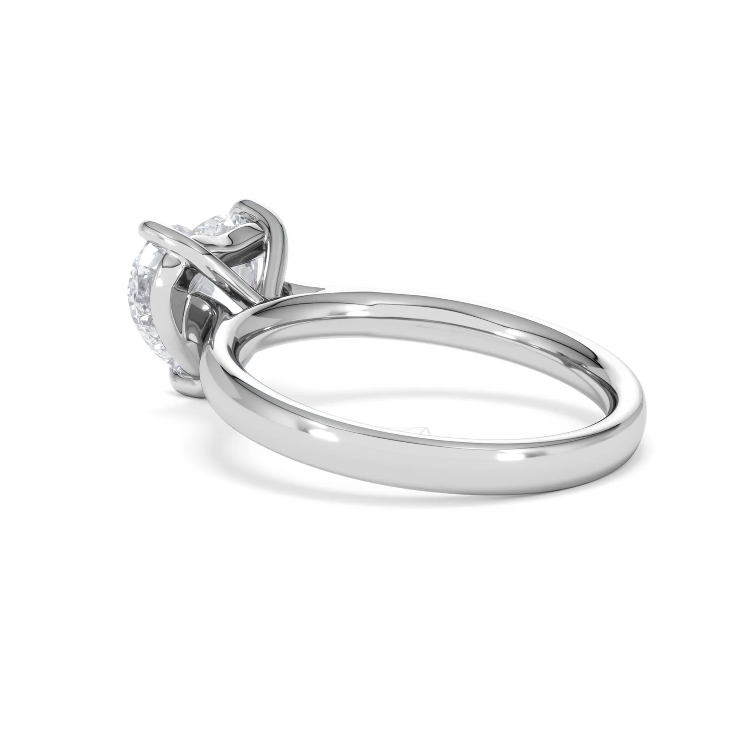 Amora Heart 2.00ct Lab Diamond Engagement Ring F/VS Set in Platinum - Image 59