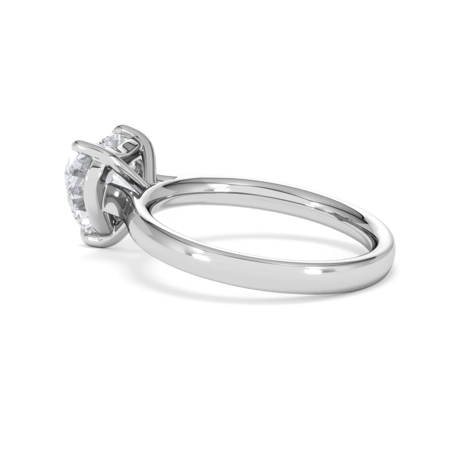 Amora Heart 2.00ct Lab Diamond Engagement Ring F/VS Set in Platinum - Image 62