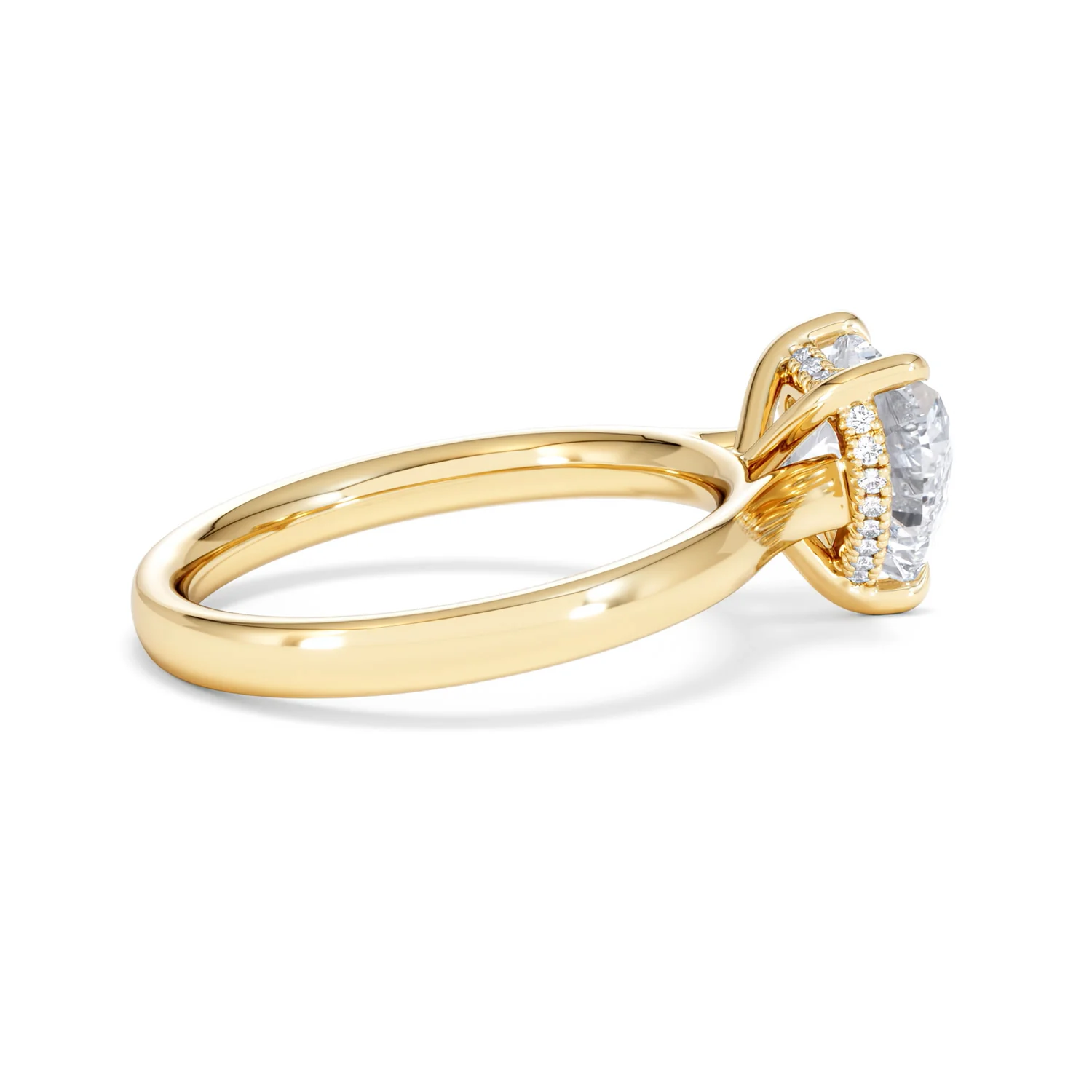 Amora Heart 2.09ct Hidden Halo Lab Diamond Engagement Ring F/VS Set in 18K Gold - Image 31