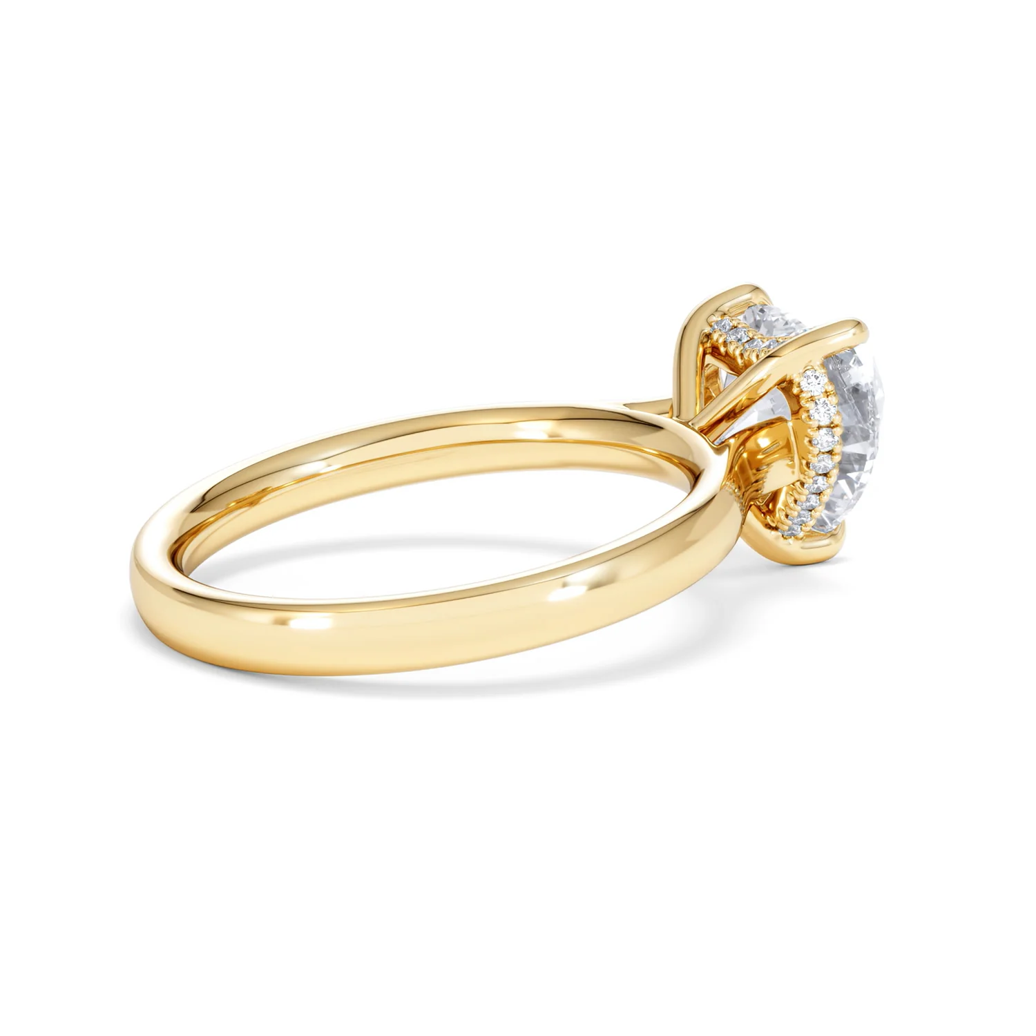 Amora Heart 2.09ct Hidden Halo Lab Diamond Engagement Ring F/VS Set in 18K Gold - Image 34