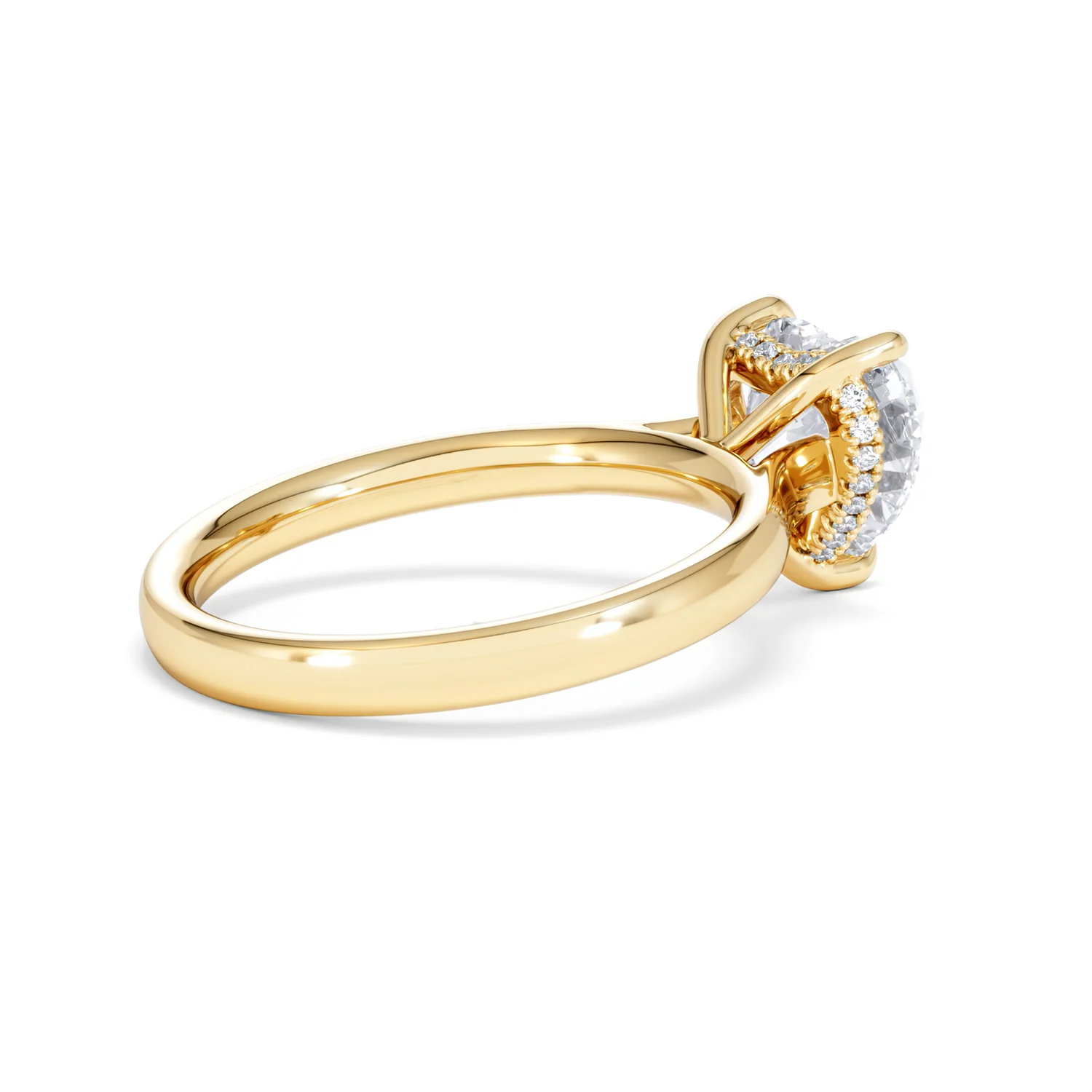 Amora Heart 2.09ct Hidden Halo Lab Diamond Engagement Ring F/VS Set in 18K Gold - Image 35