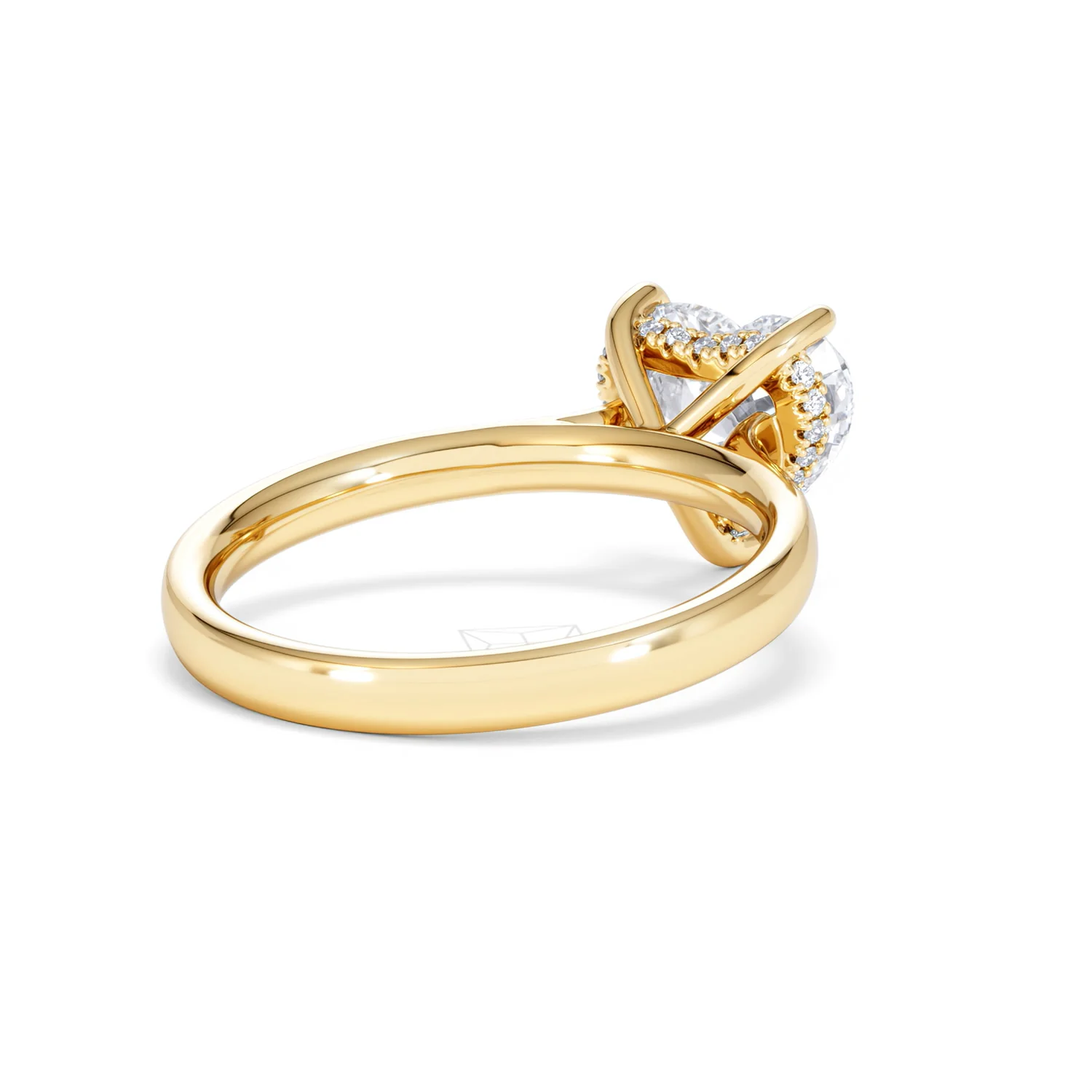Amora Heart 2.09ct Hidden Halo Lab Diamond Engagement Ring F/VS Set in 18K Gold - Image 40