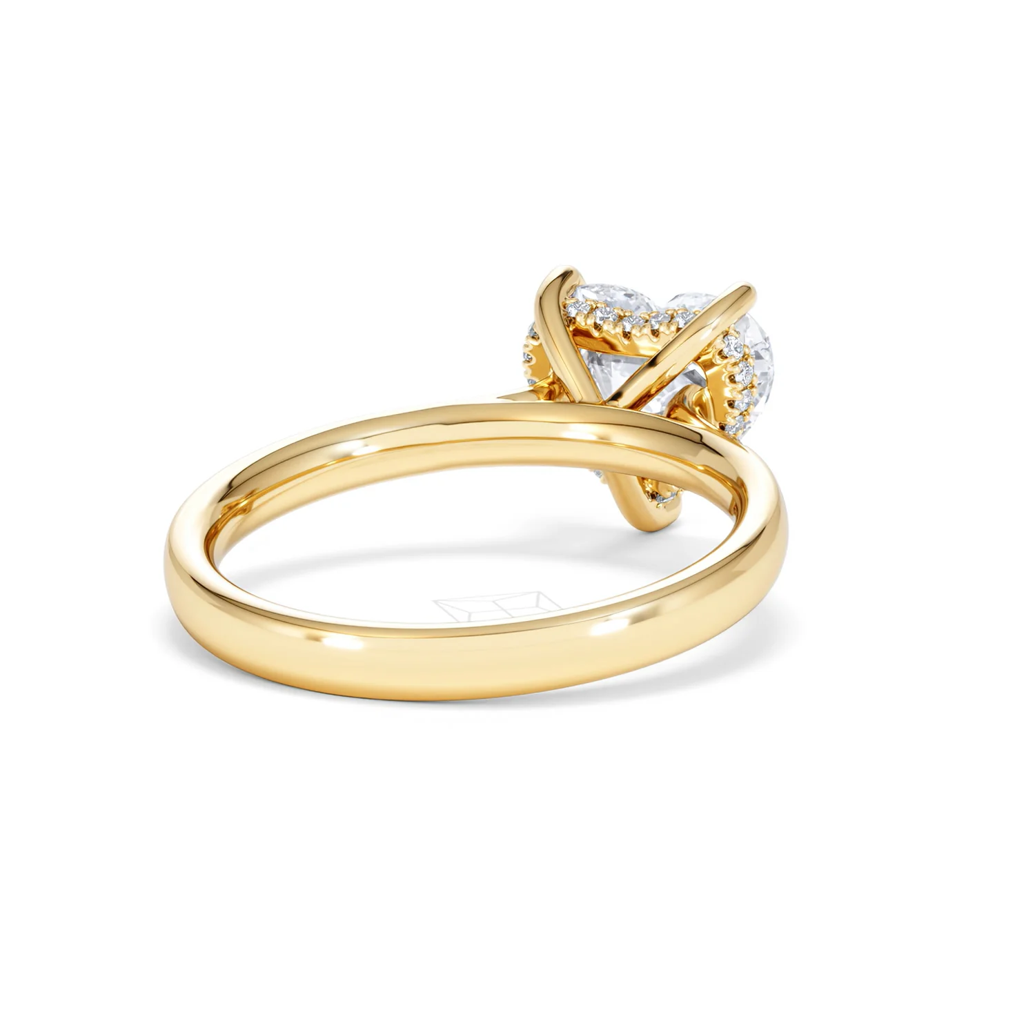 Amora Heart 2.09ct Hidden Halo Lab Diamond Engagement Ring F/VS Set in 18K Gold - Image 42