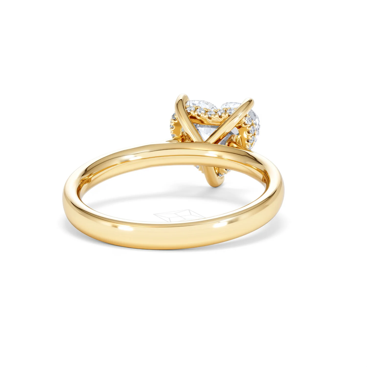 Amora Heart 2.09ct Hidden Halo Lab Diamond Engagement Ring F/VS Set in 18K Gold - Image 44